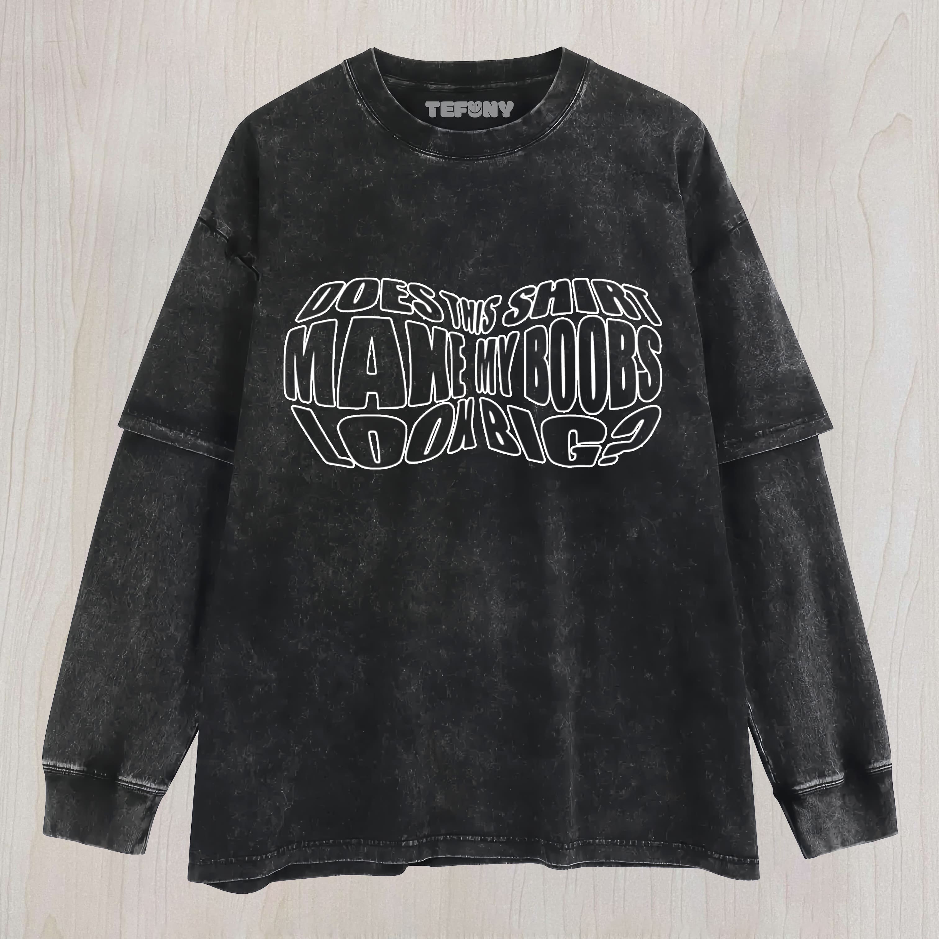 BOODS FUNNY MEME LAYERED LONG SLEEVE