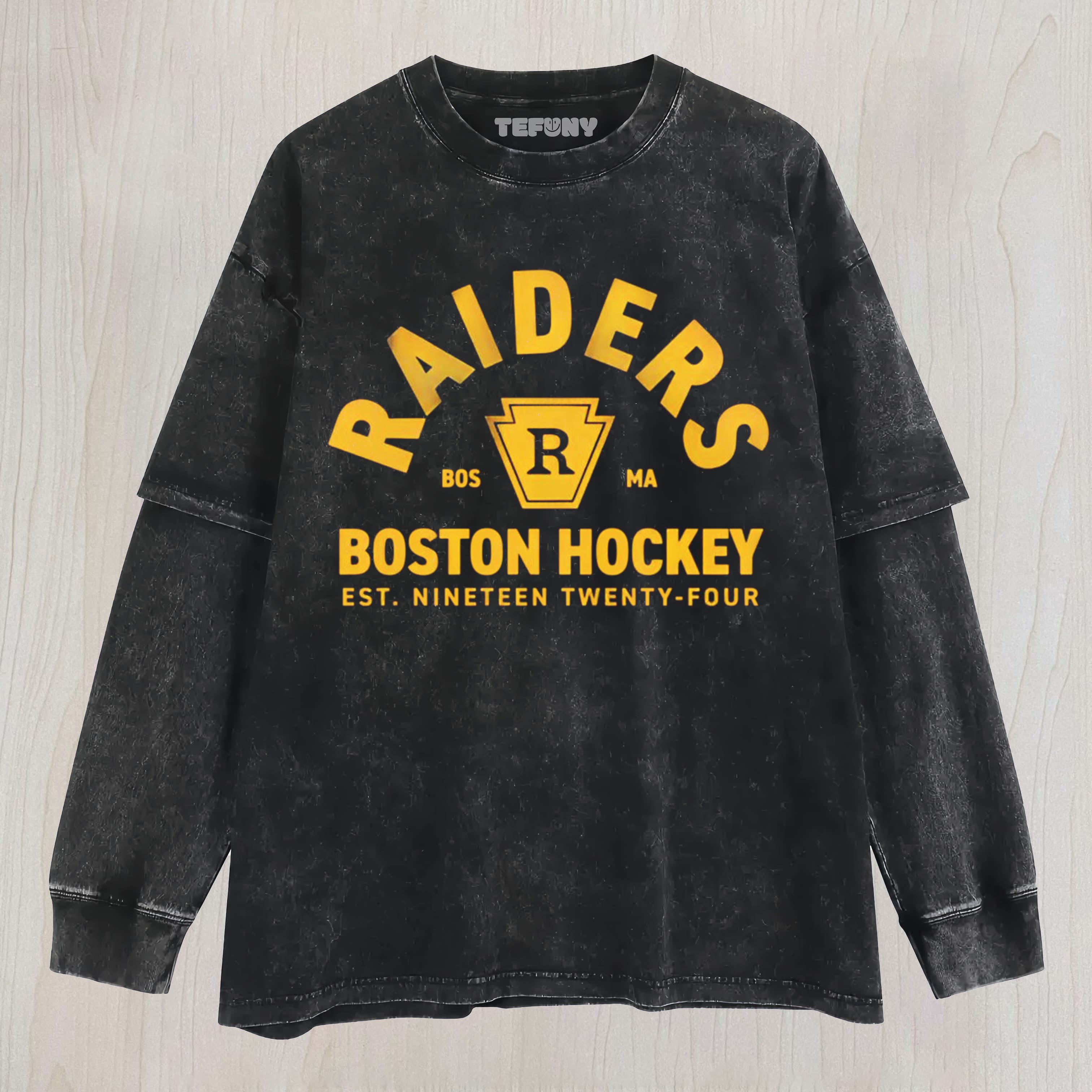 BOSTON RAIDERS LAYERED LONG SLEEVE