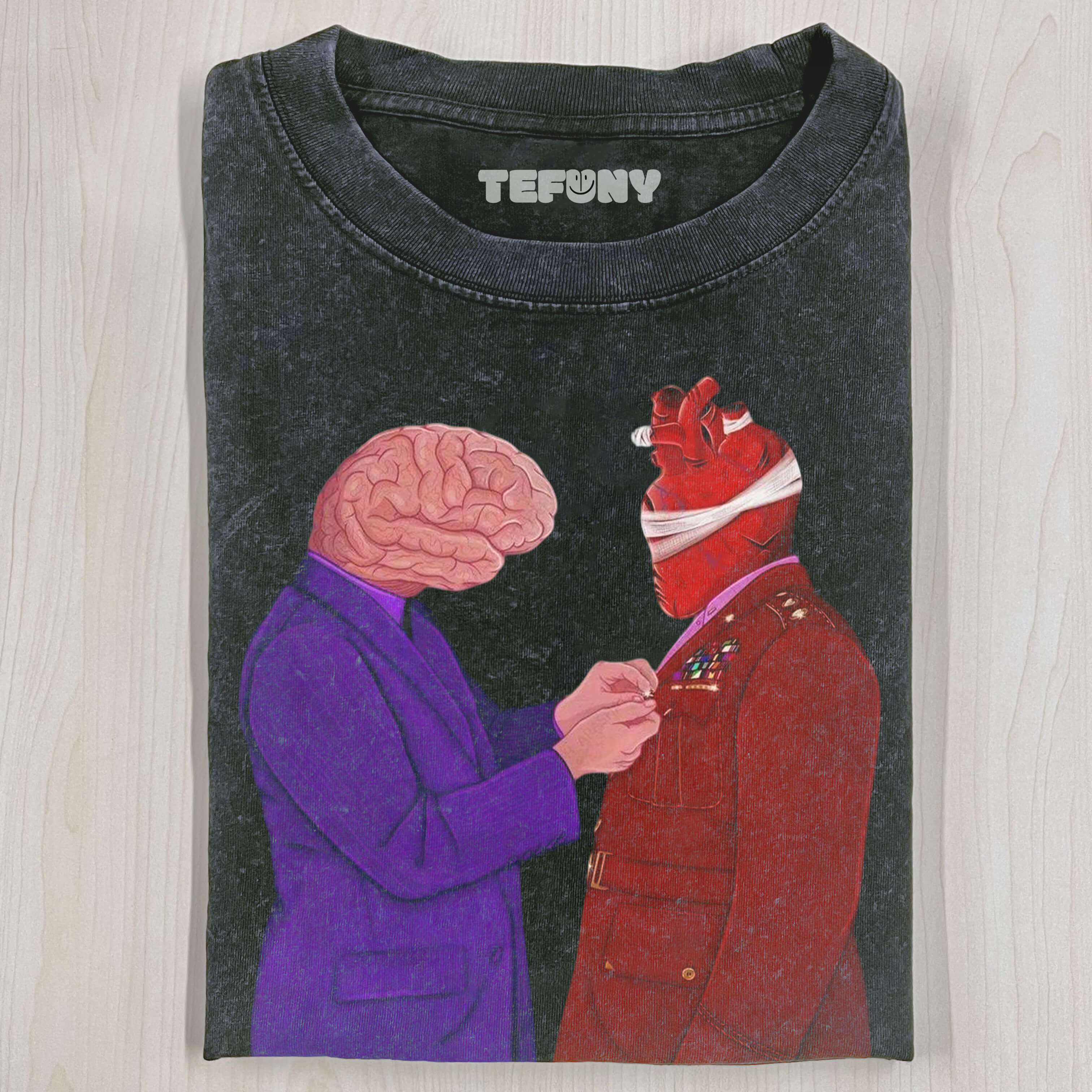 BRAIN AND HEART T-SHIRT