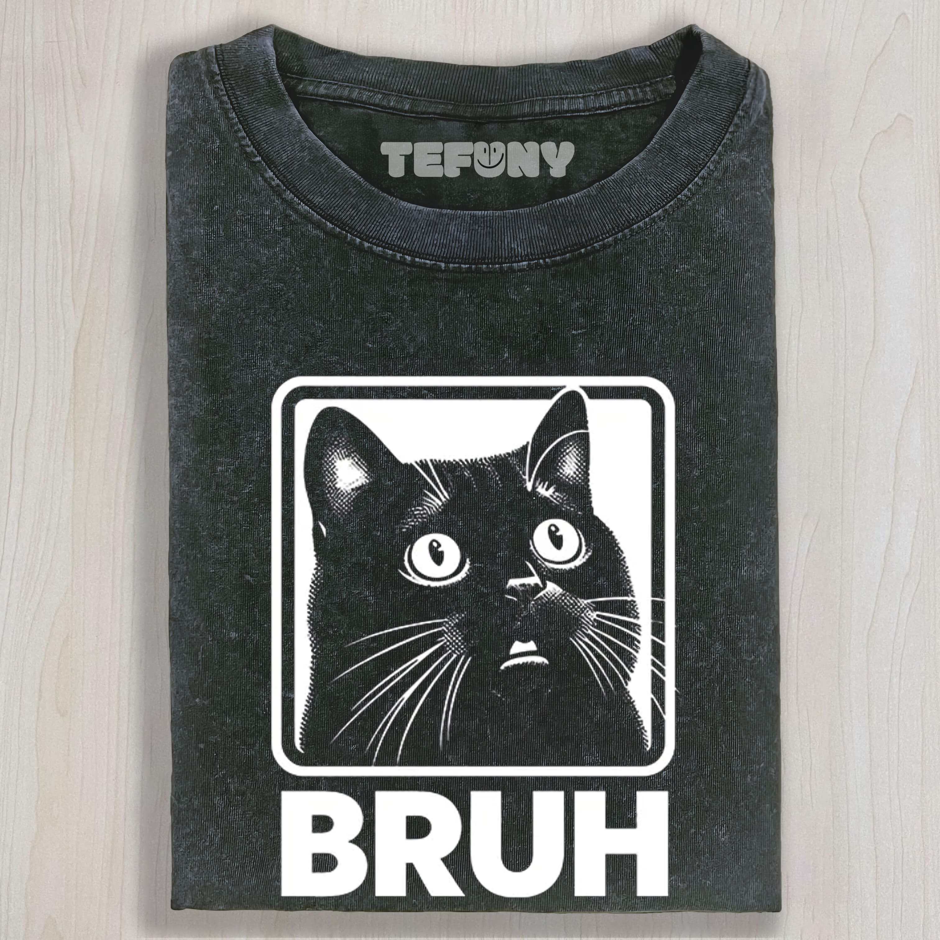 BRUH CAT WASHED TEE & SWEAT & HOOD