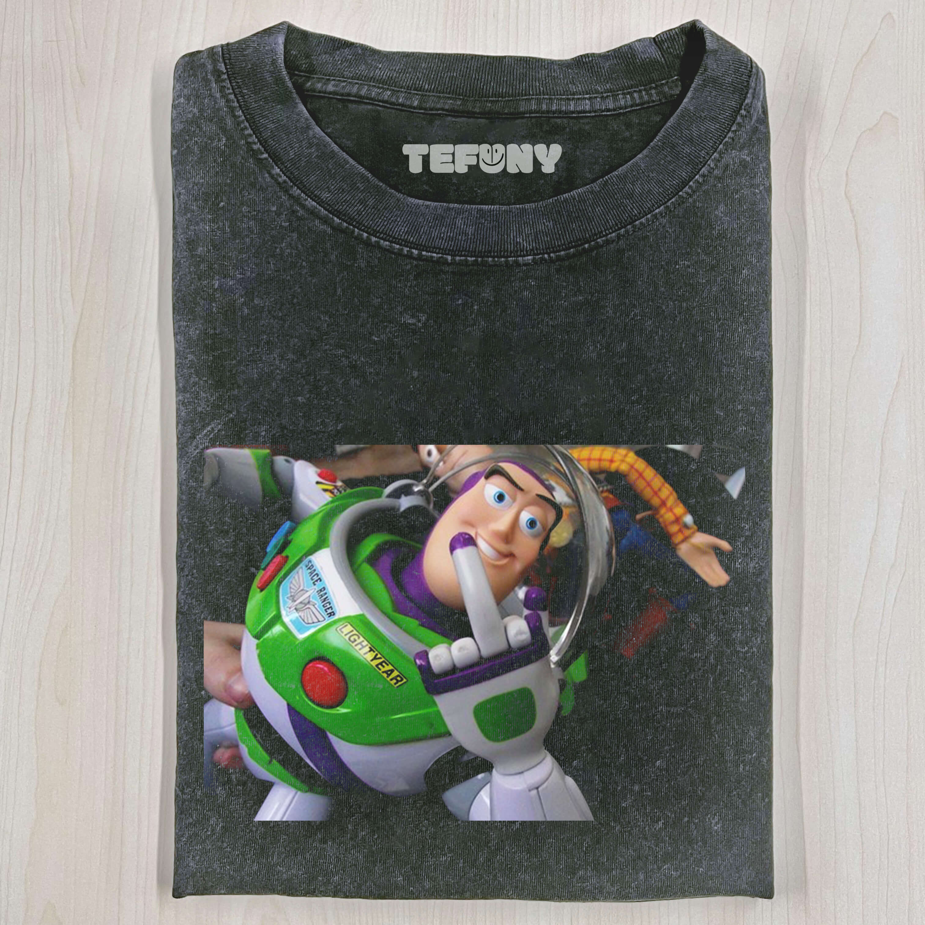BUZZ LIGHTYEAR GIVES THE MIDDLE FINGER T-SHIRT