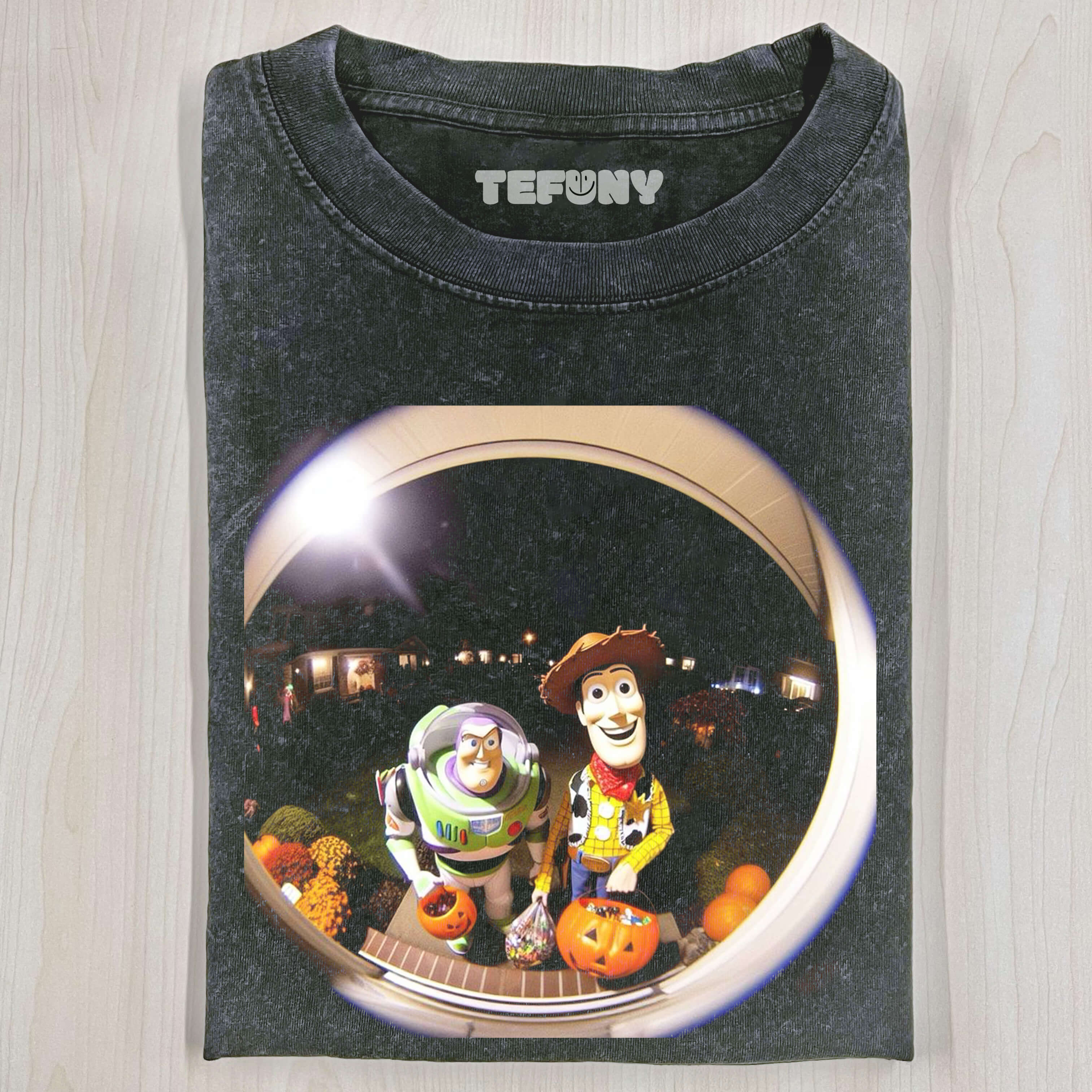 BUZZ LIGHTYEAR GOES TRICK-OR-TREATING ON HALLOWEEN T-SHIRT
