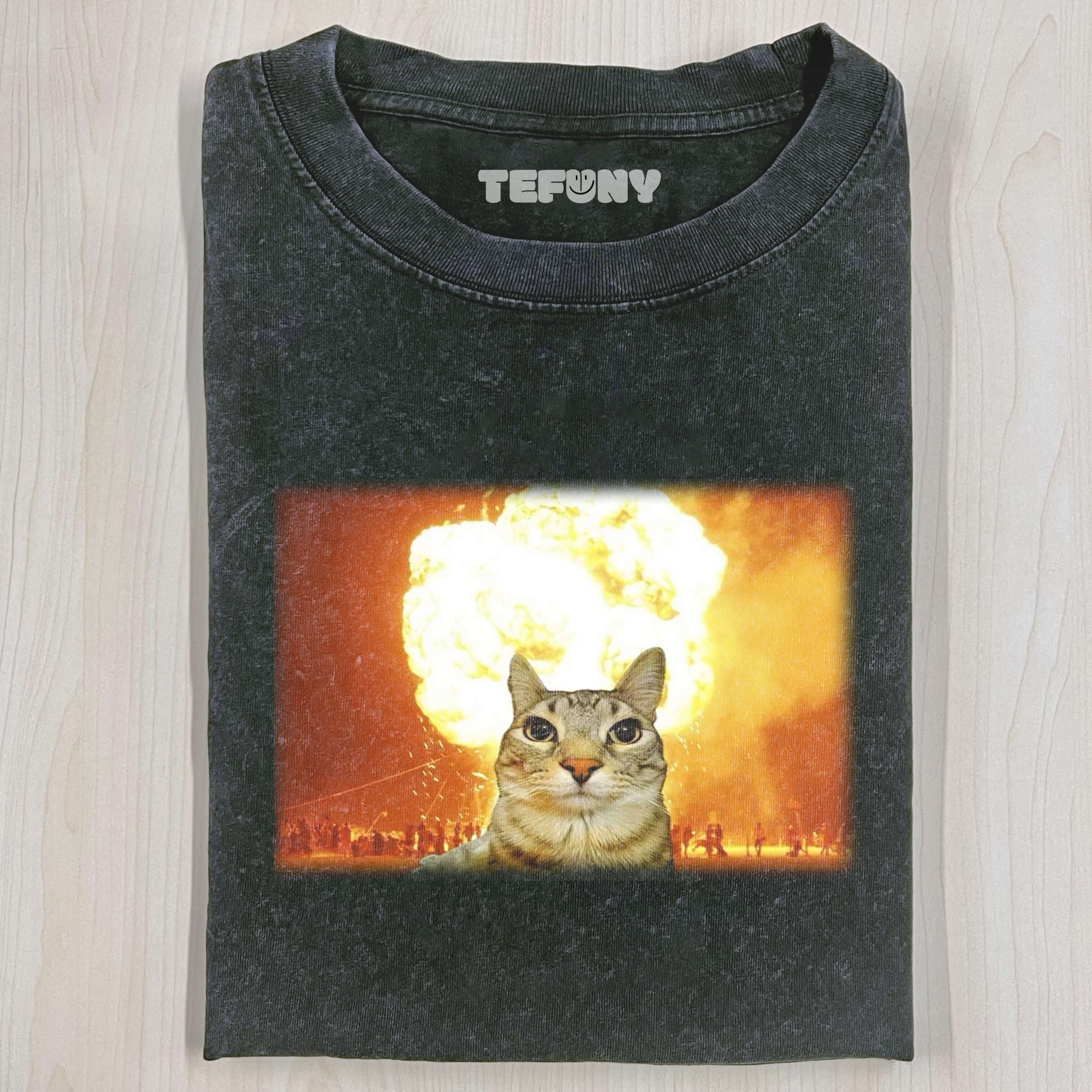 CALM AND COLLECTED CAT T-SHIRT