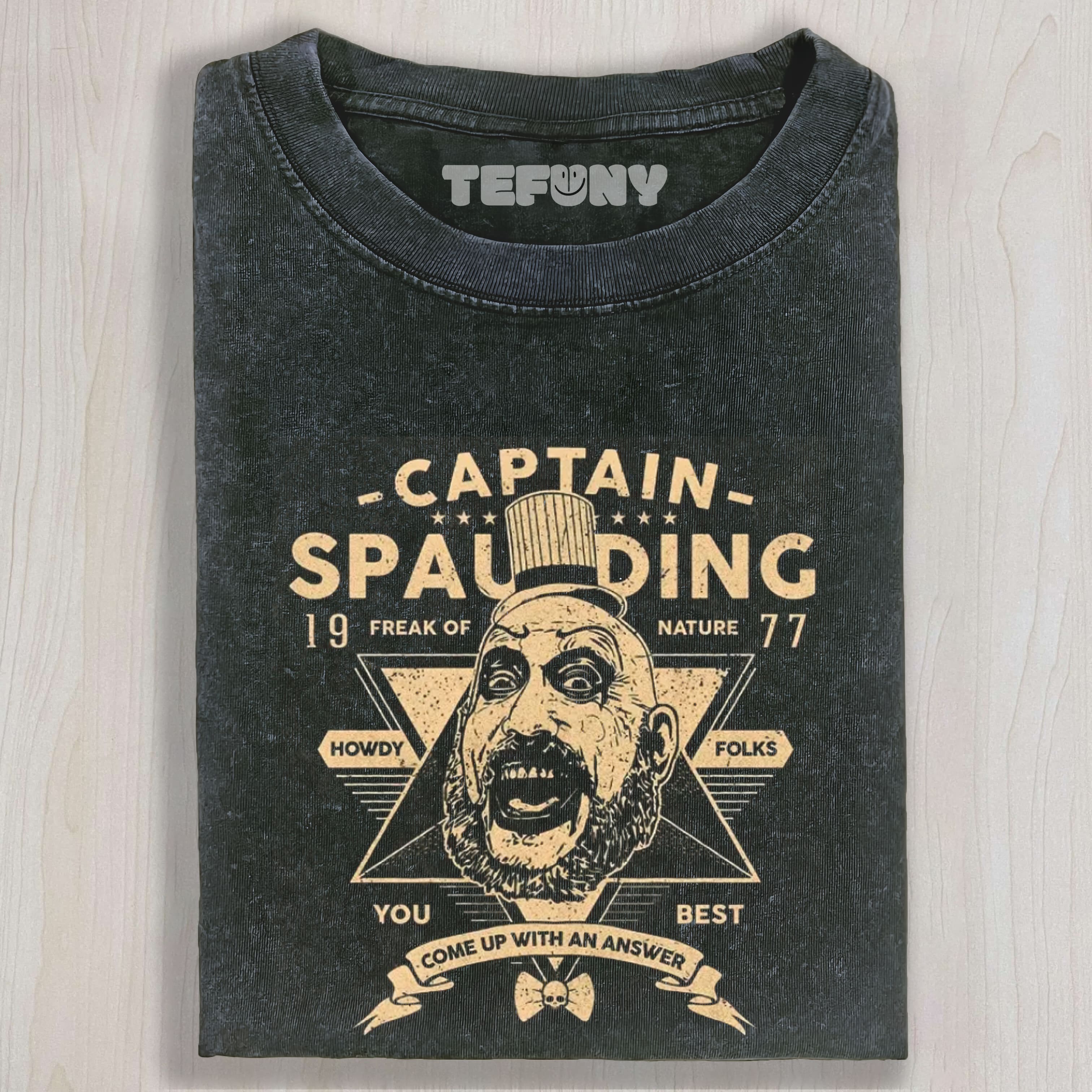 CAPTAIN SPAULDING HORROR UNISEX TEE, TANK TOP, LAYERED LS, SWEATSHIRT & HOODIE