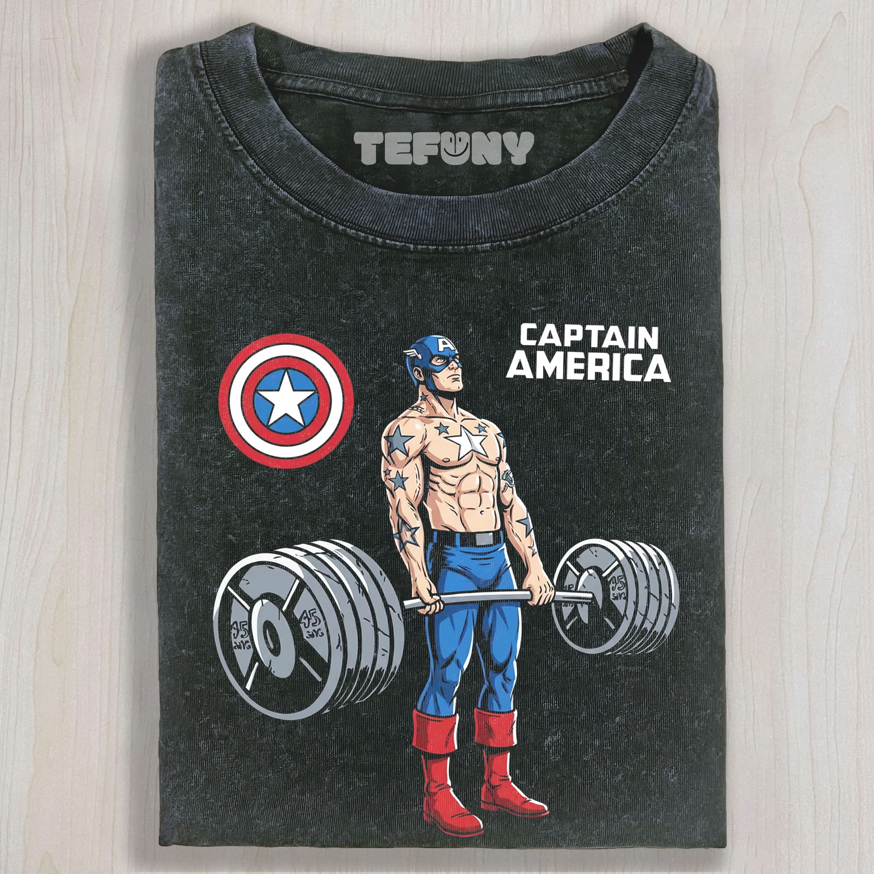 CAPTAIN AMERICA GYM(MV) TEE & SWEAT & HOOD