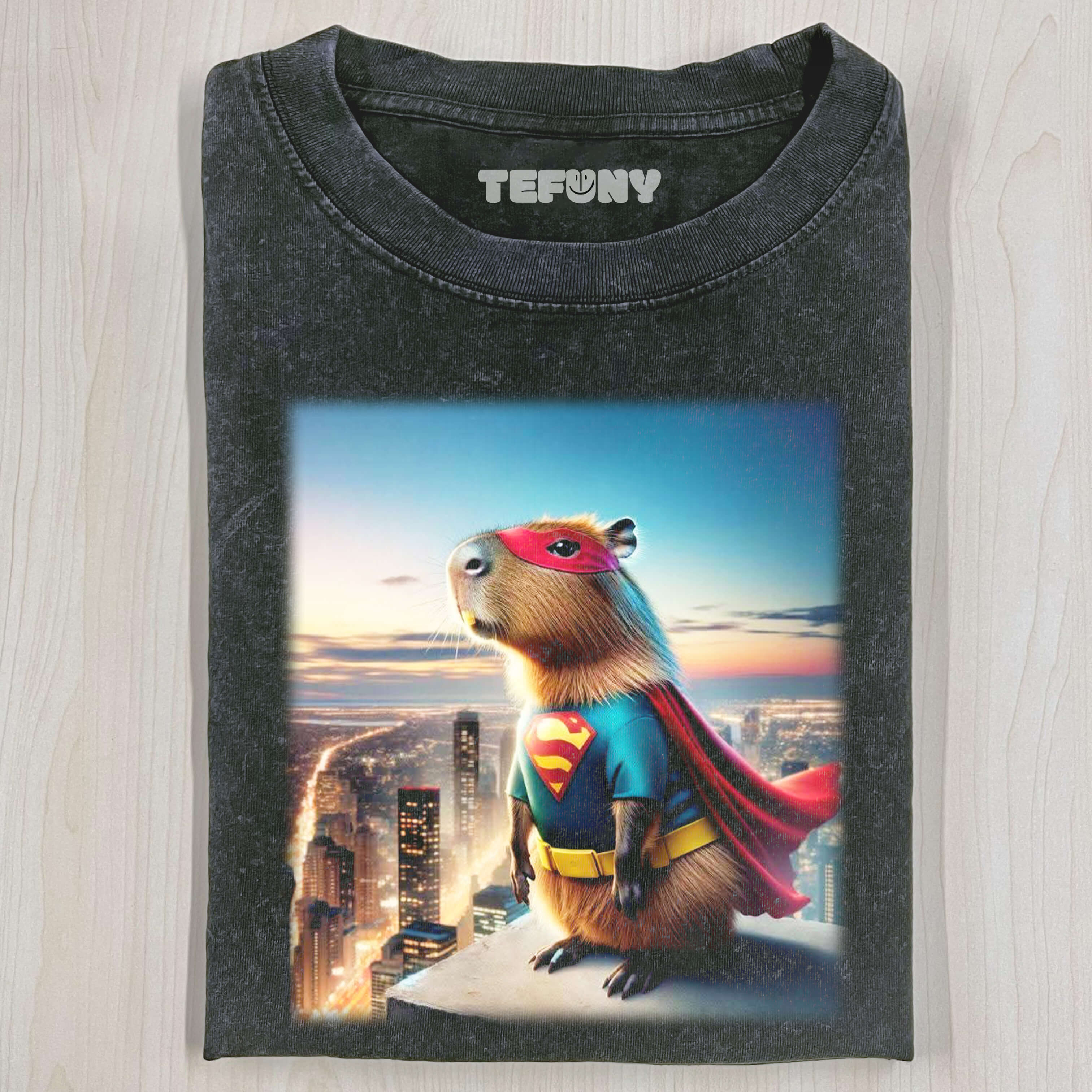 CAPYBARA SUPERMAN T-SHIRT