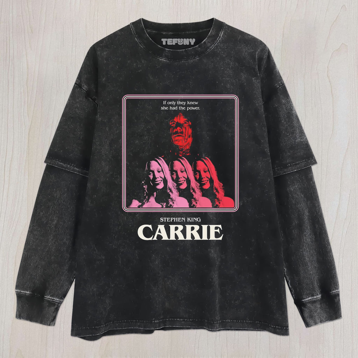 CARRIE MOVIE V5 UNISEX TEE, TANK TOP, LAYERED LS, SWEATSHIRT & HOODIE