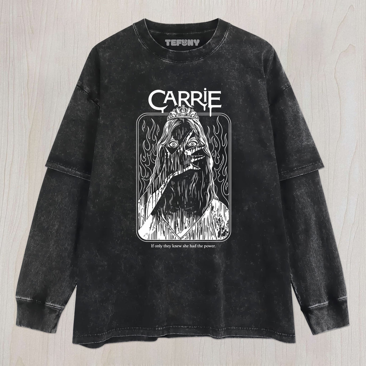 CARRIE MOVIE V6 UNISEX TEE, TANK TOP, LAYERED LS, SWEATSHIRT & HOODIE