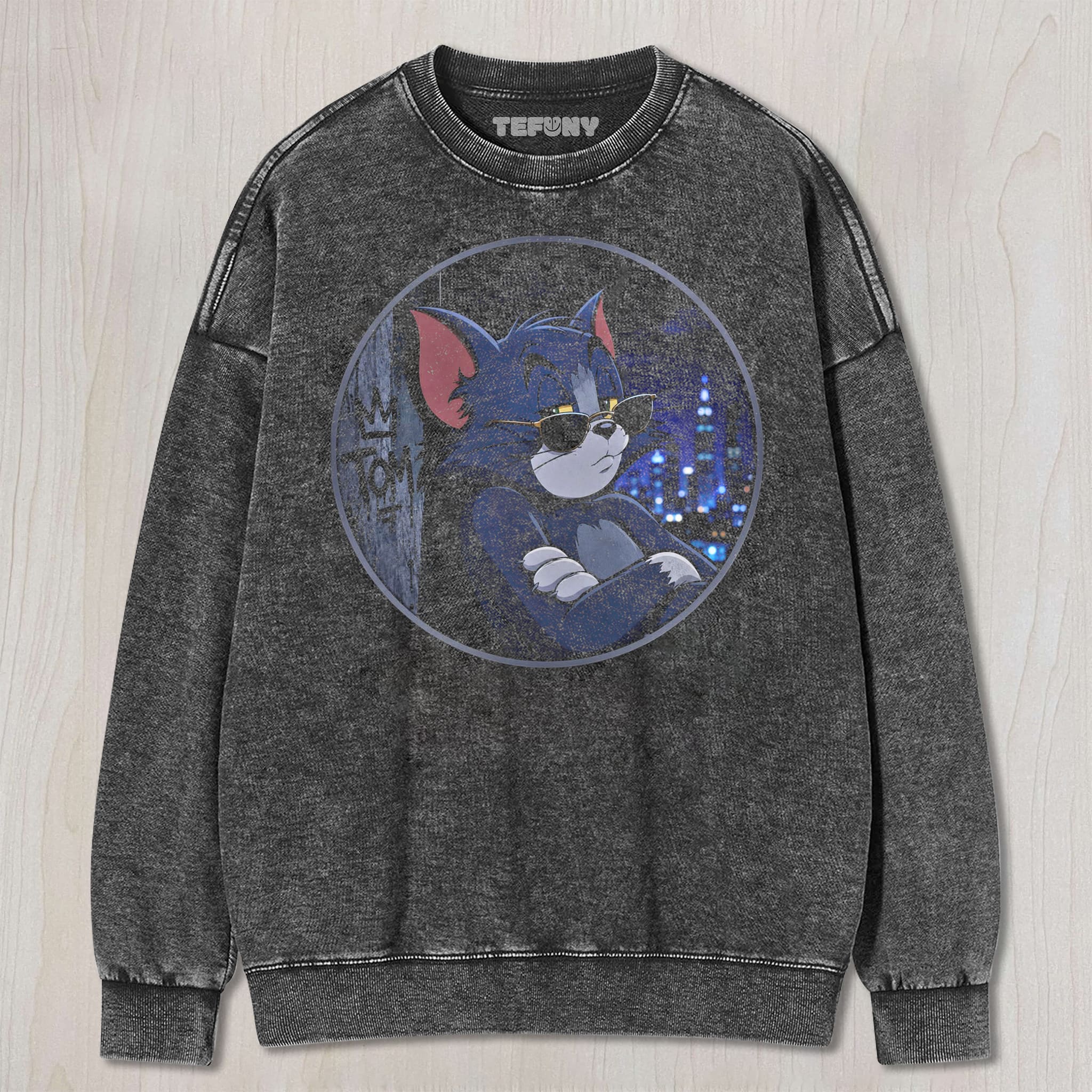 CARTOON COOL CAT UNISEX TEE, TANK TOP, LAYERED LS, SWEATSHIRT & HOODIE