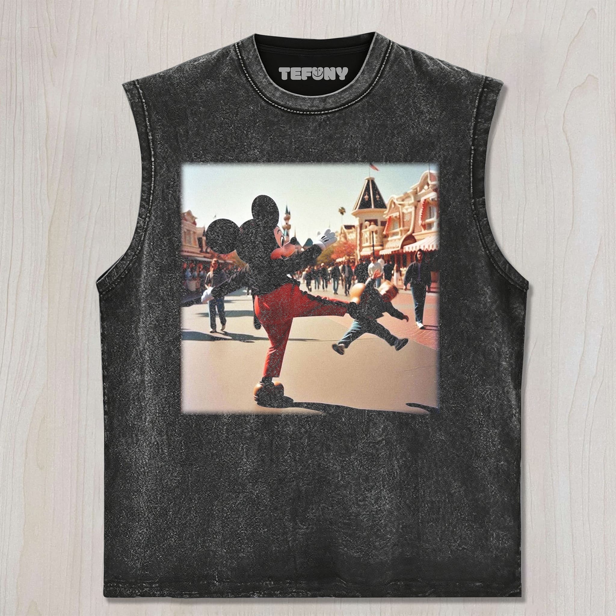 CARTOON MOUSE KICKS CHILD UNISEX TEE, TANK TOP, LAYERED LS, SWEATSHIRT & HOODIE