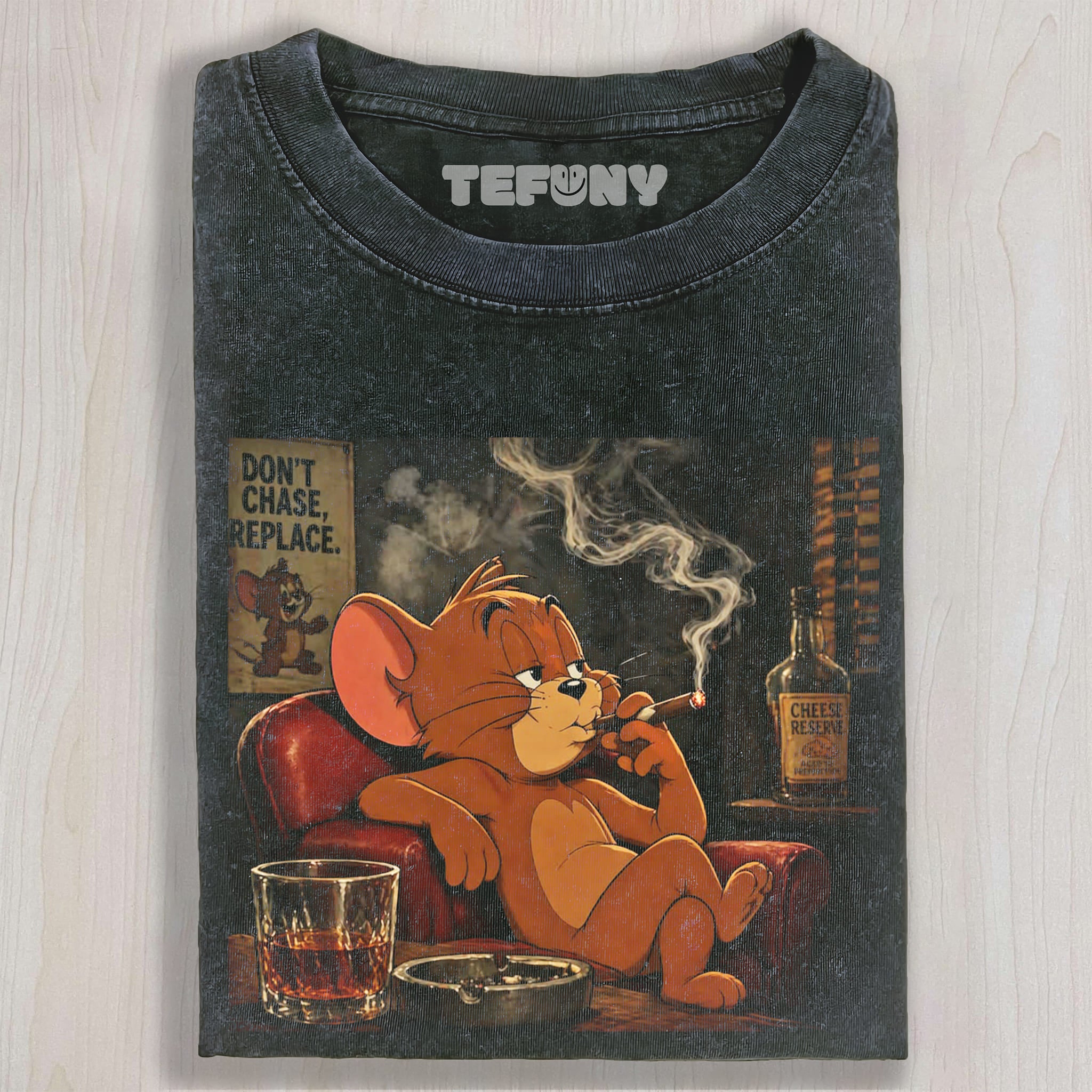 CARTOON MOUSE SMOKING UNISEX TEE, TANK TOP, LAYERED LS, SWEATSHIRT & HOODIE