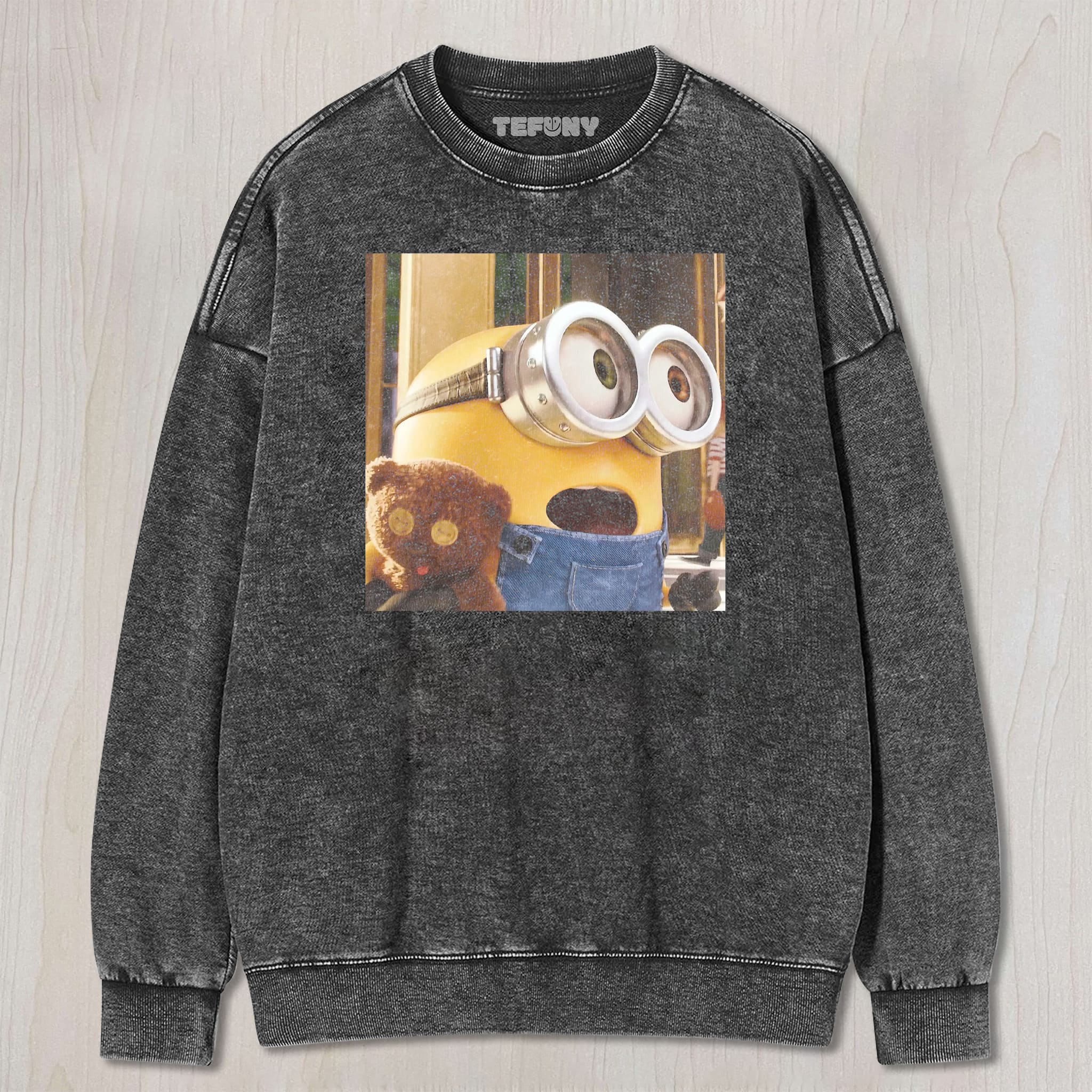 CARTOON YELLOW FIGURE UNISEX TEE, TANK TOP, LAYERED LS, SWEATSHIRT & HOODIE
