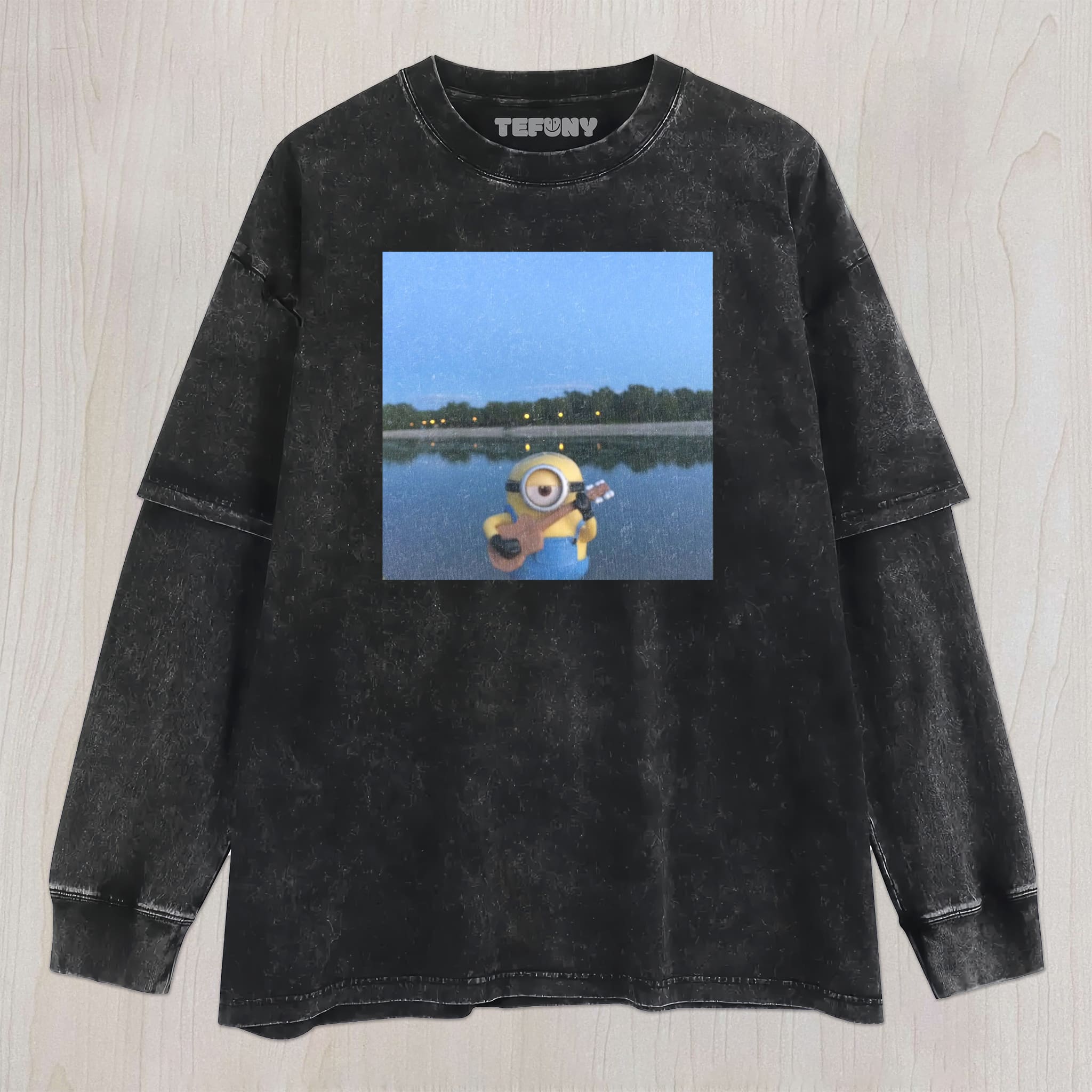 CARTOON YELLOW FIGURE V1 UNISEX TEE, TANK TOP, LAYERED LS, SWEATSHIRT & HOODIE
