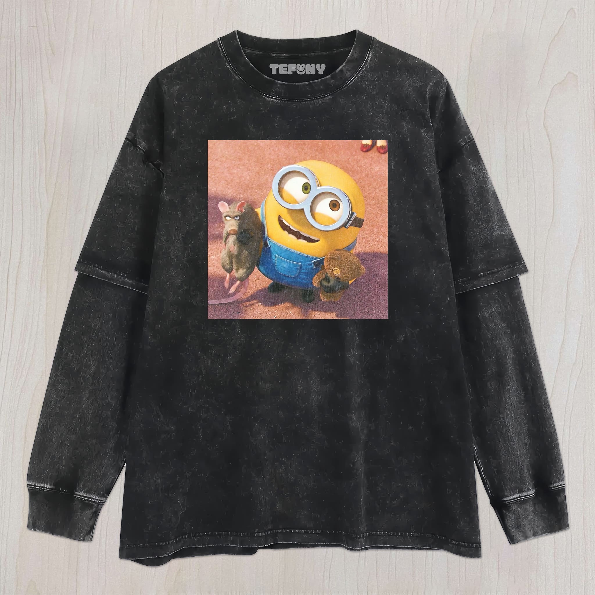 CARTOON YELLOW FIGURE V2 UNISEX TEE, TANK TOP, LAYERED LS, SWEATSHIRT & HOODIE