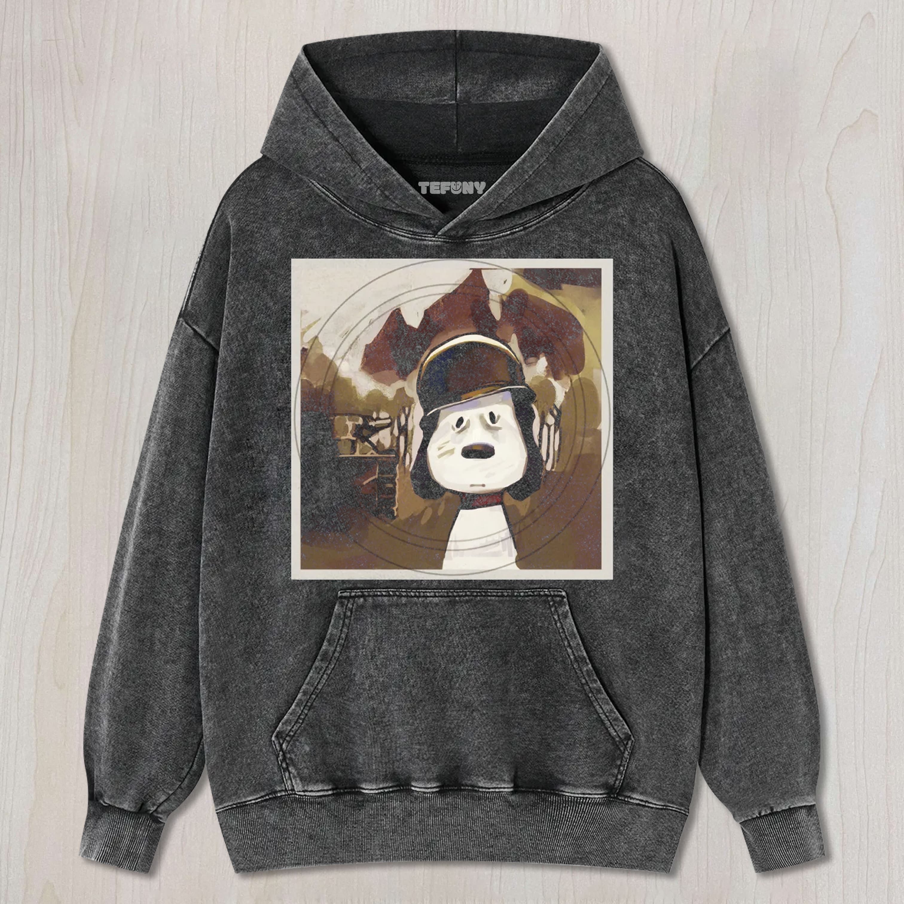 CARTOON DOG SOLDIER UNISEX TEE, TANK TOP, LAYERED LS, SWEATSHIRT & HOODIE