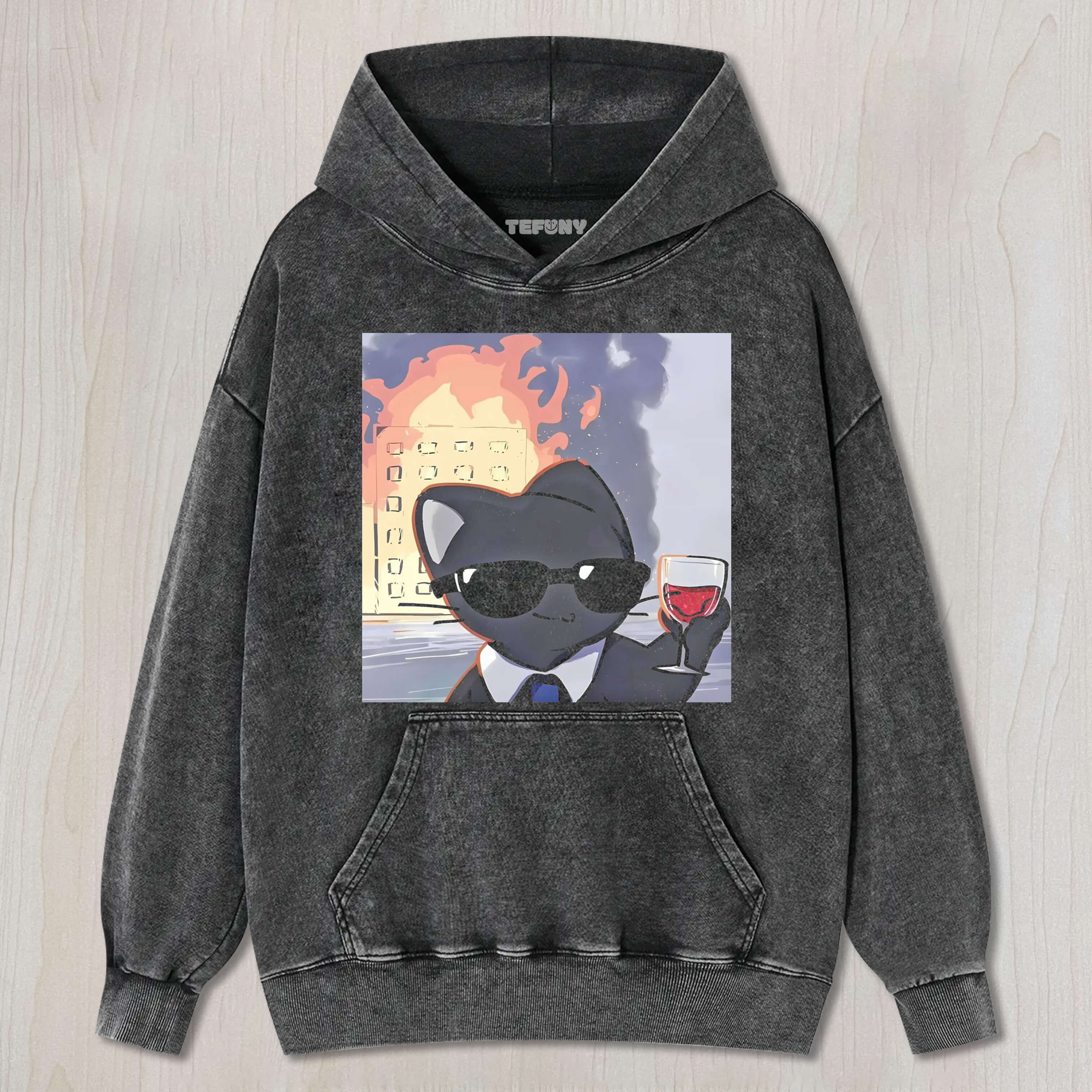 CAT CHEERS TEE & SWEAT & HOOD