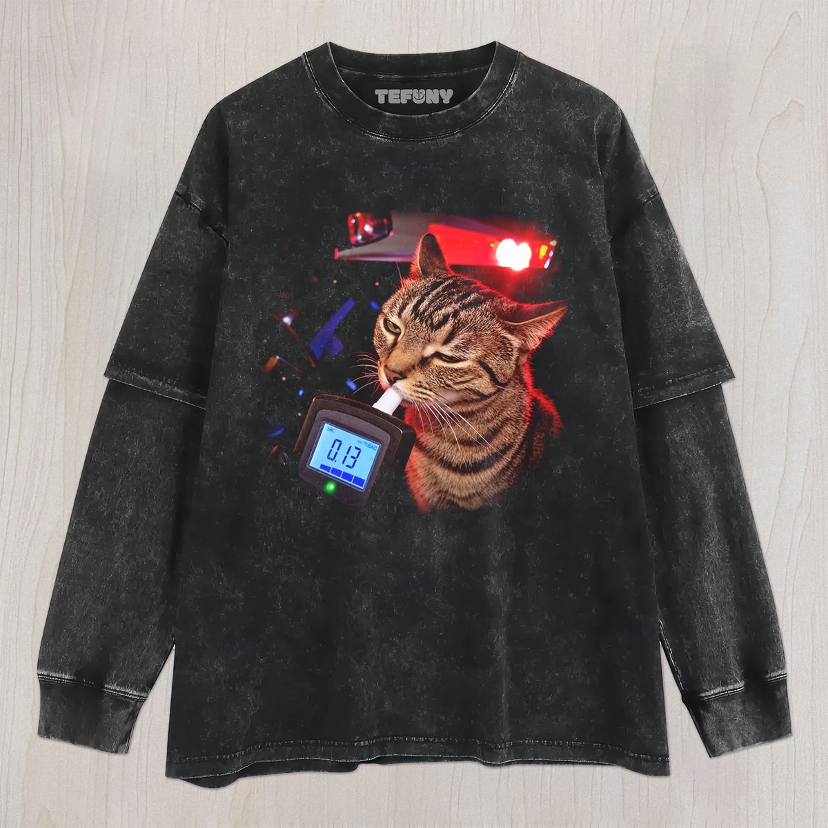 CAT DUI MEME UNISEX TEE, TANK TOP, LAYERED LS, SWEATSHIRT & HOODIE
