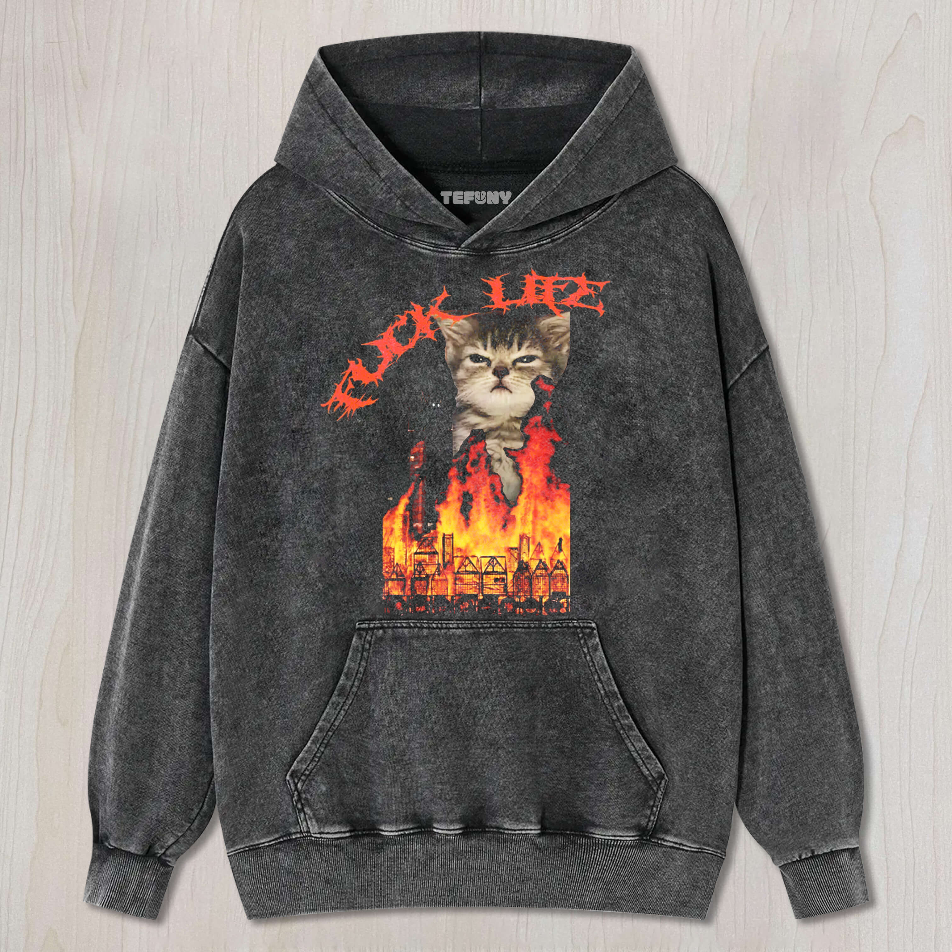 CAT MEME FUCK LIFR TEE & SWEAT & HOOD
