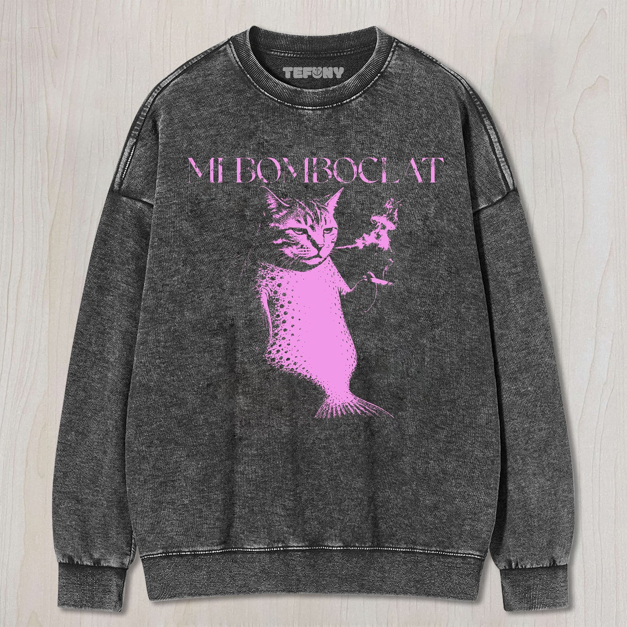 CAT MERMAID HUMOR GRAPHIC UNISEX TEE, TANK TOP, LAYERED LS, SWEATSHIRT & HOODIE