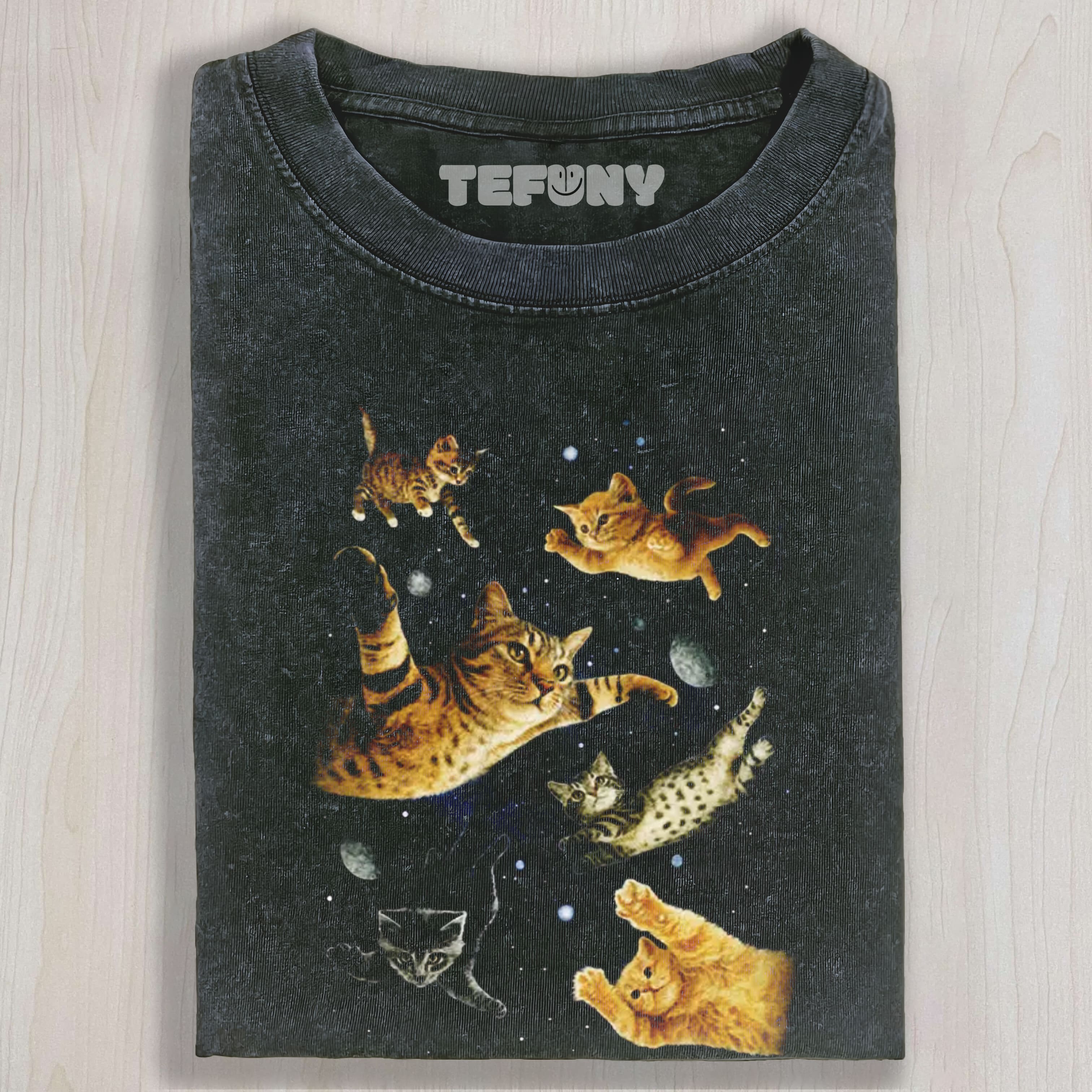 CATS IN GALAXY SPACE UNISEX TEE, TANK TOP, LAYERED LS, SWEATSHIRT & HOODIE