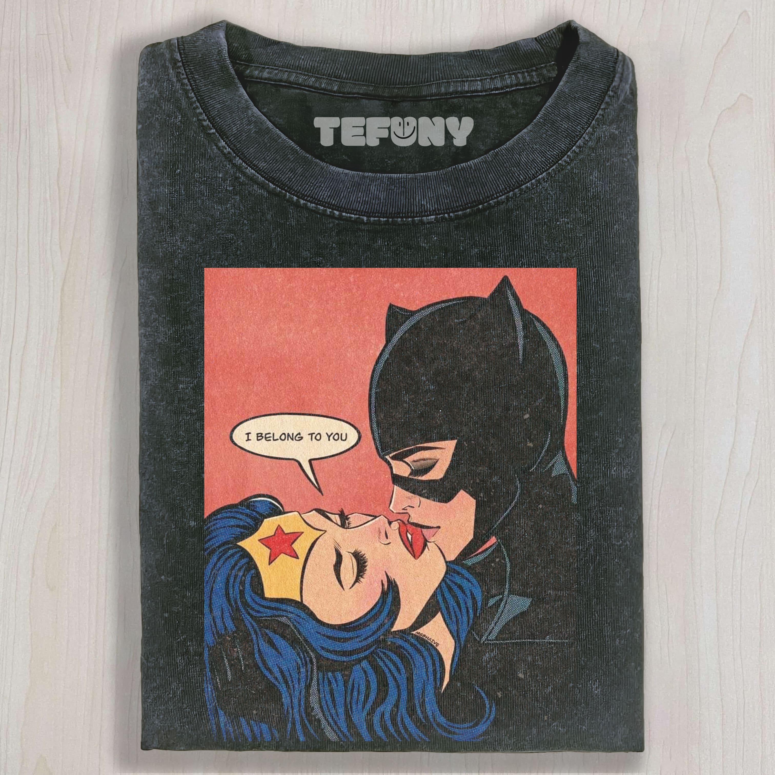 CATW AND WONDER WOMAN KISS UNISEX TEE, TANK TOP, LAYERED LS, SWEATSHIRT & HOODIE