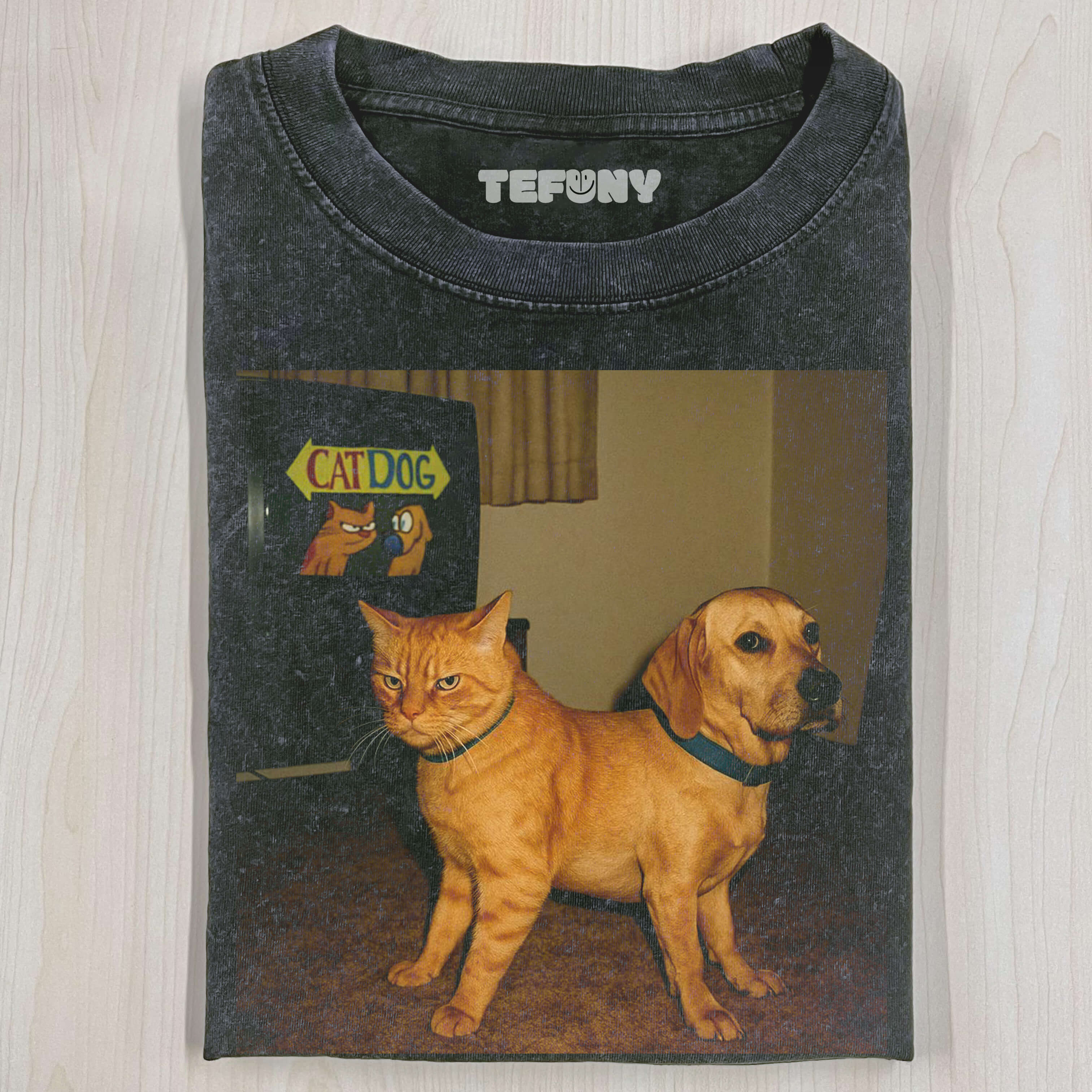CAT AND DOG COMBINATION T-SHIRT