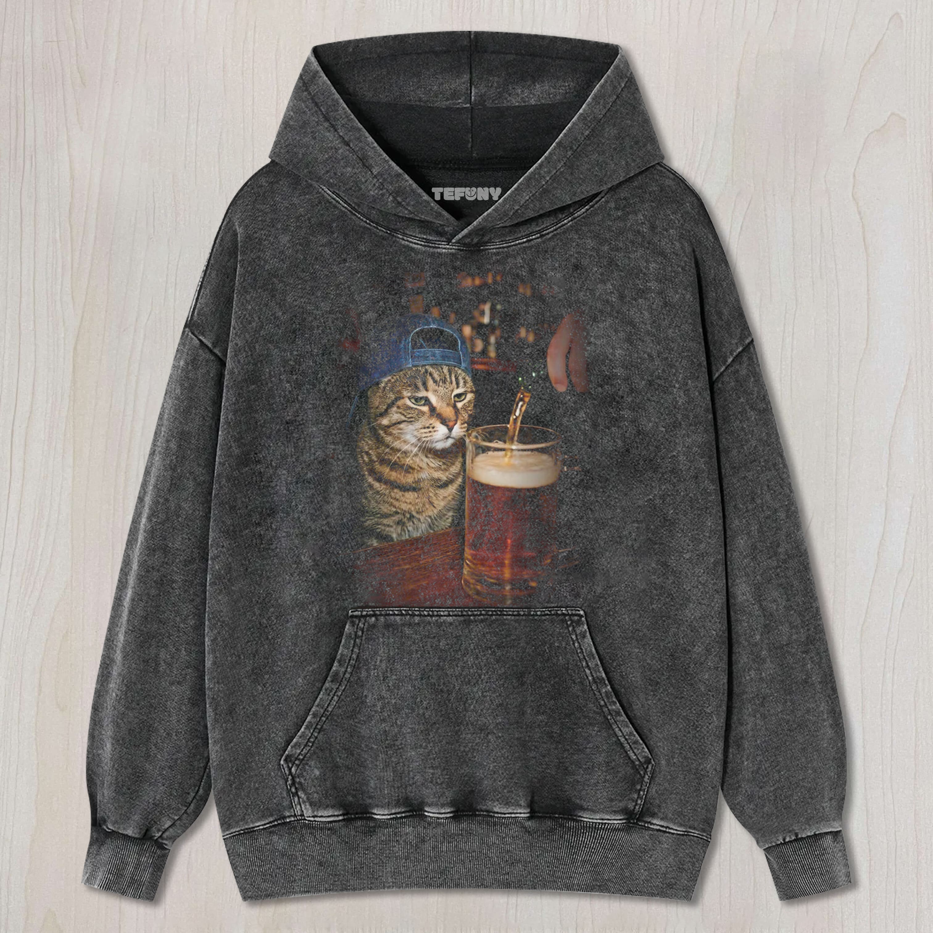 CAT BEER MEME V1 UNISEX TEE, TANK TOP, LAYERED LS, SWEATSHIRT & HOODIE