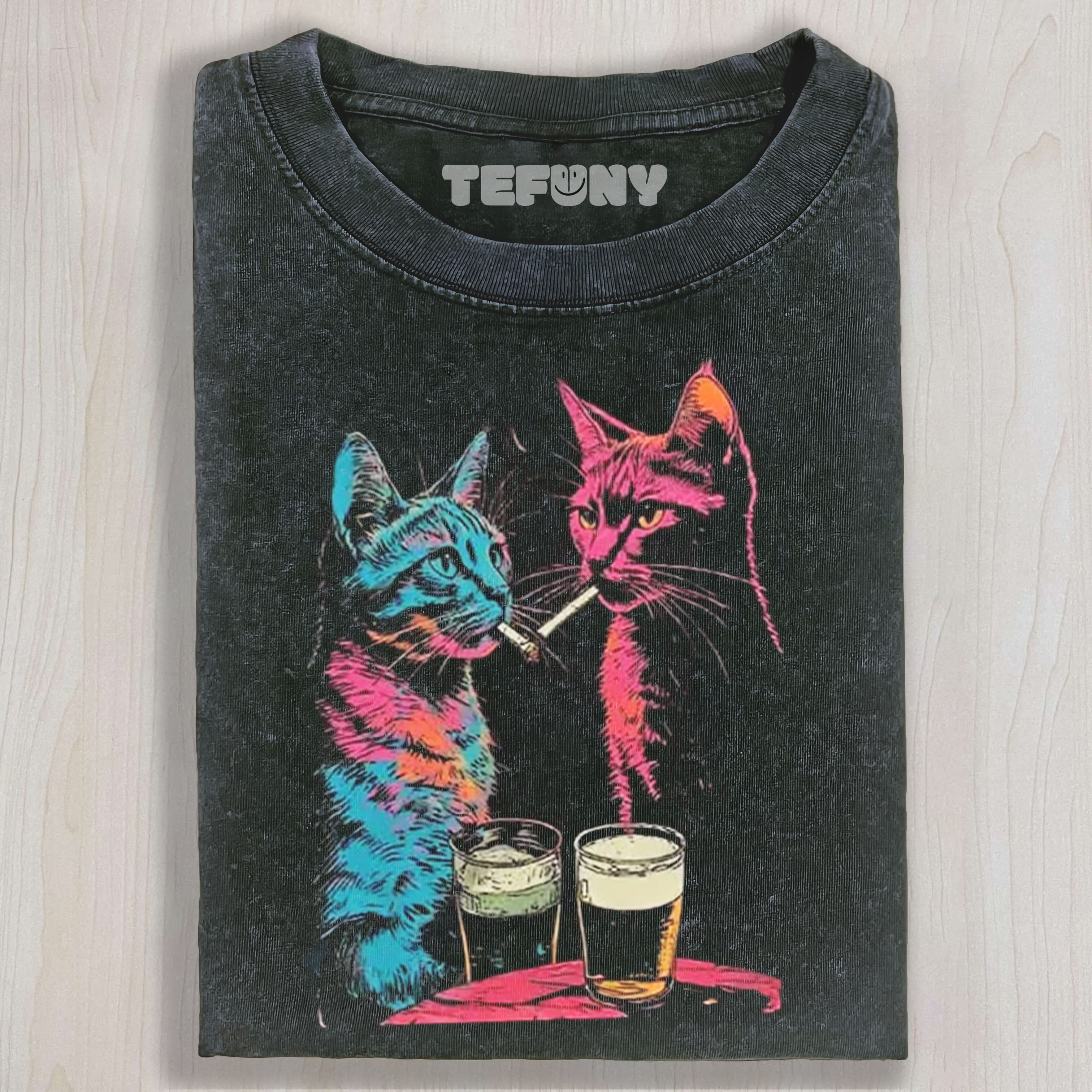 CAT BEER MEME V2 UNISEX TEE, TANK TOP, LAYERED LS, SWEATSHIRT & HOODIE