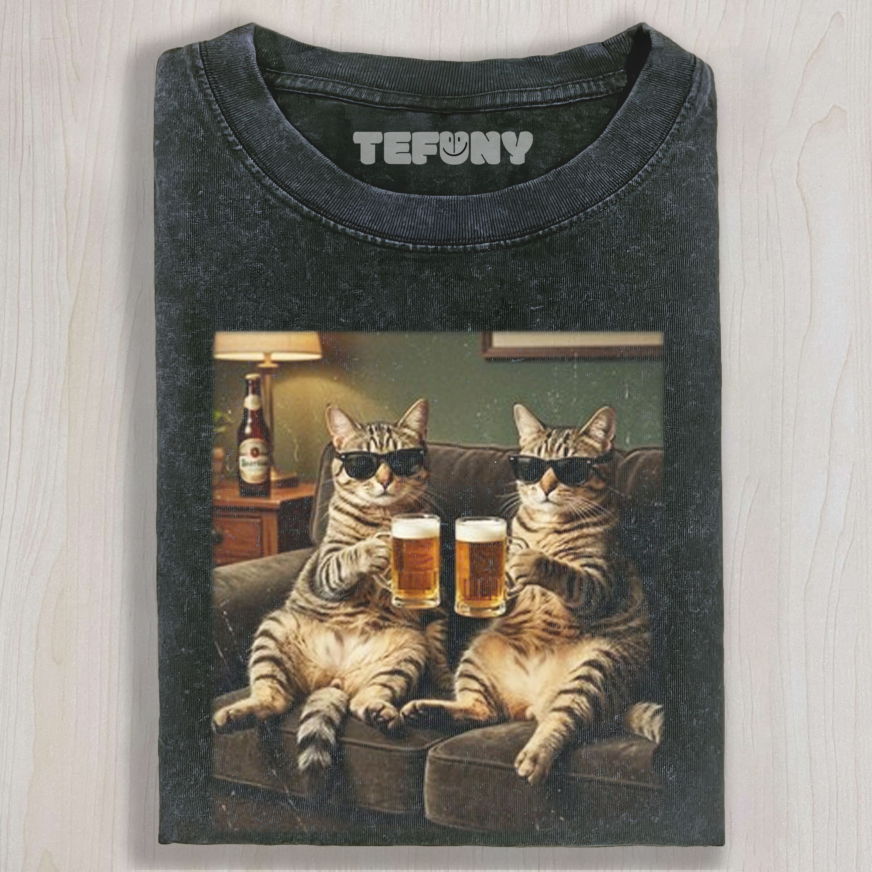 CAT BEER MEME V3 UNISEX TEE, TANK TOP, LAYERED LS, SWEATSHIRT & HOODIE