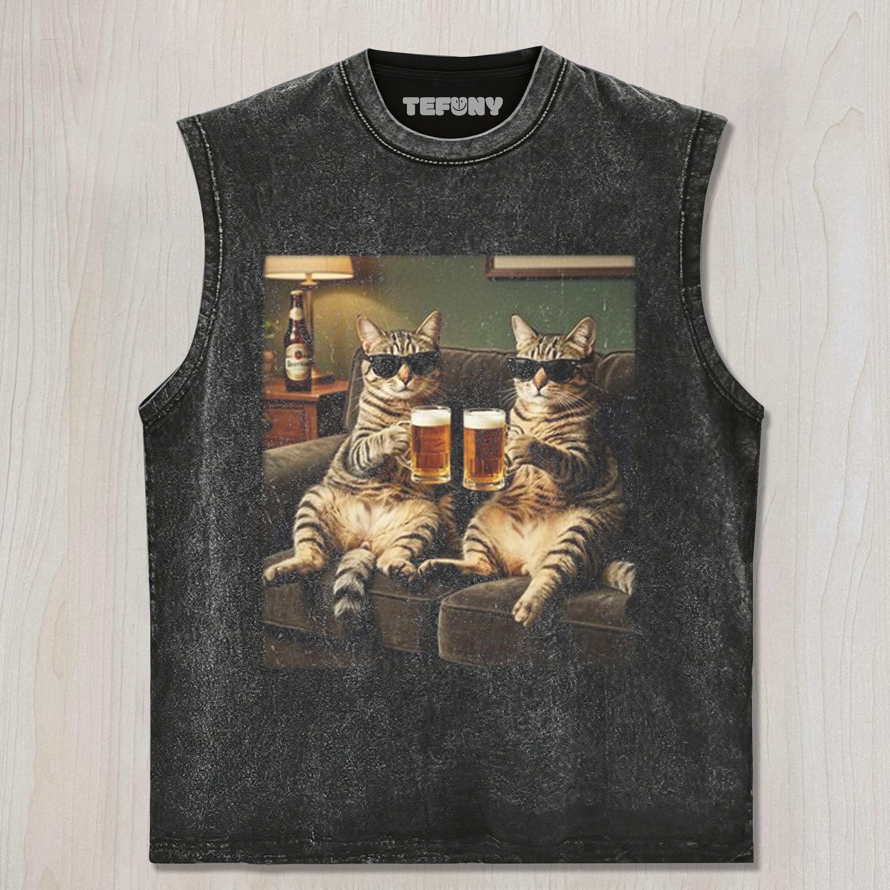 CAT BEER MEME V3 UNISEX TEE, TANK TOP, LAYERED LS, SWEATSHIRT & HOODIE
