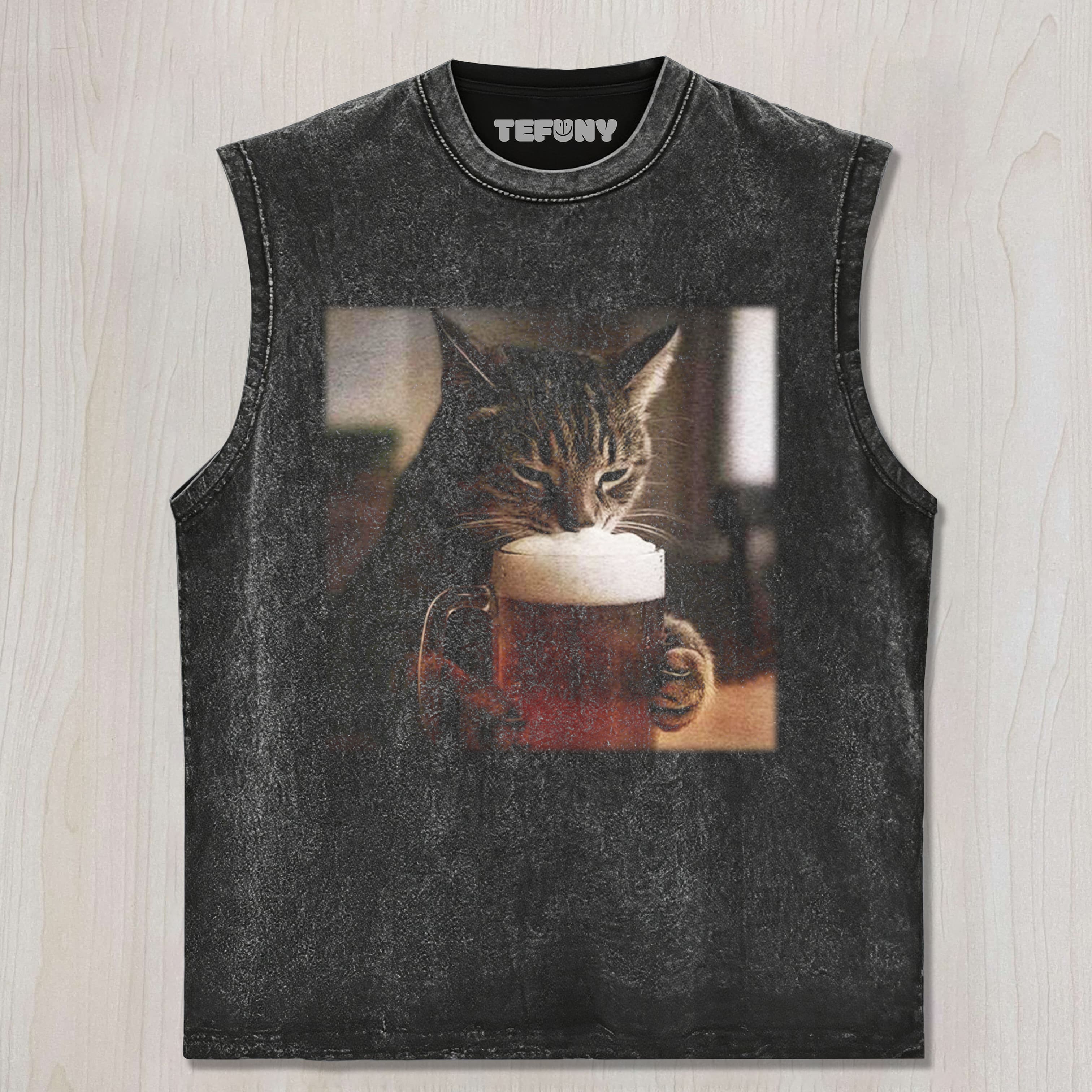 CAT BEER MEME V7 UNISEX TEE, TANK TOP, LAYERED LS, SWEATSHIRT & HOODIE