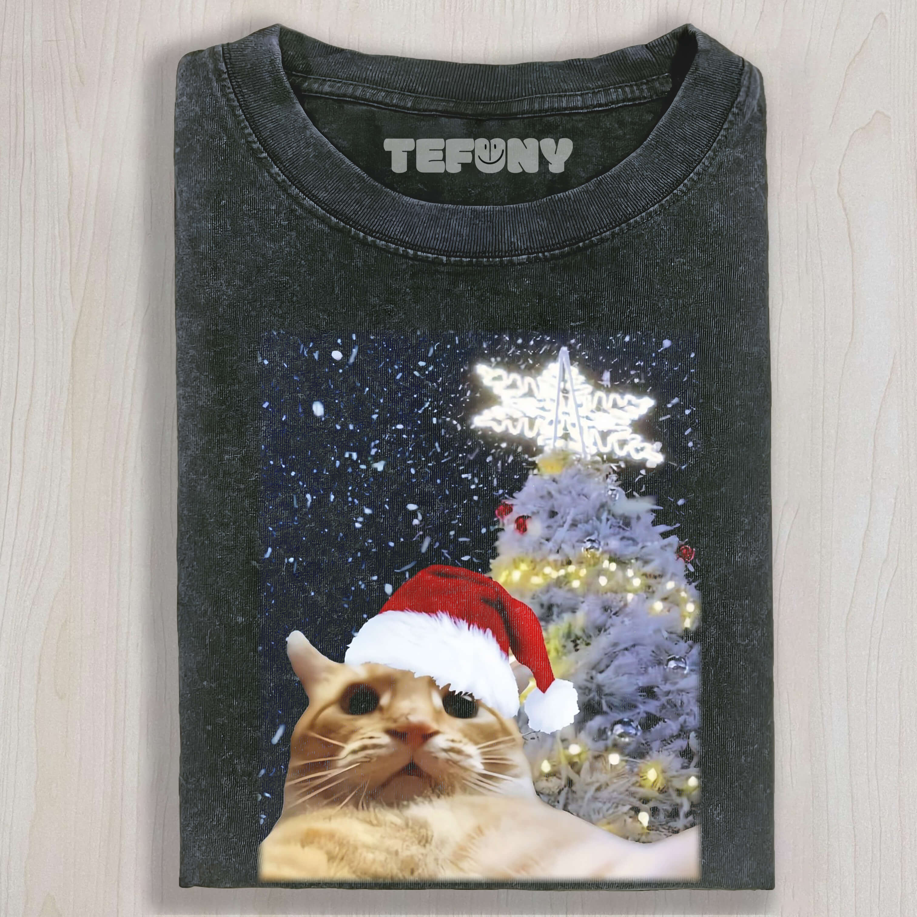 CAT CHRISTMAS TEE & SWEAT & HOOD