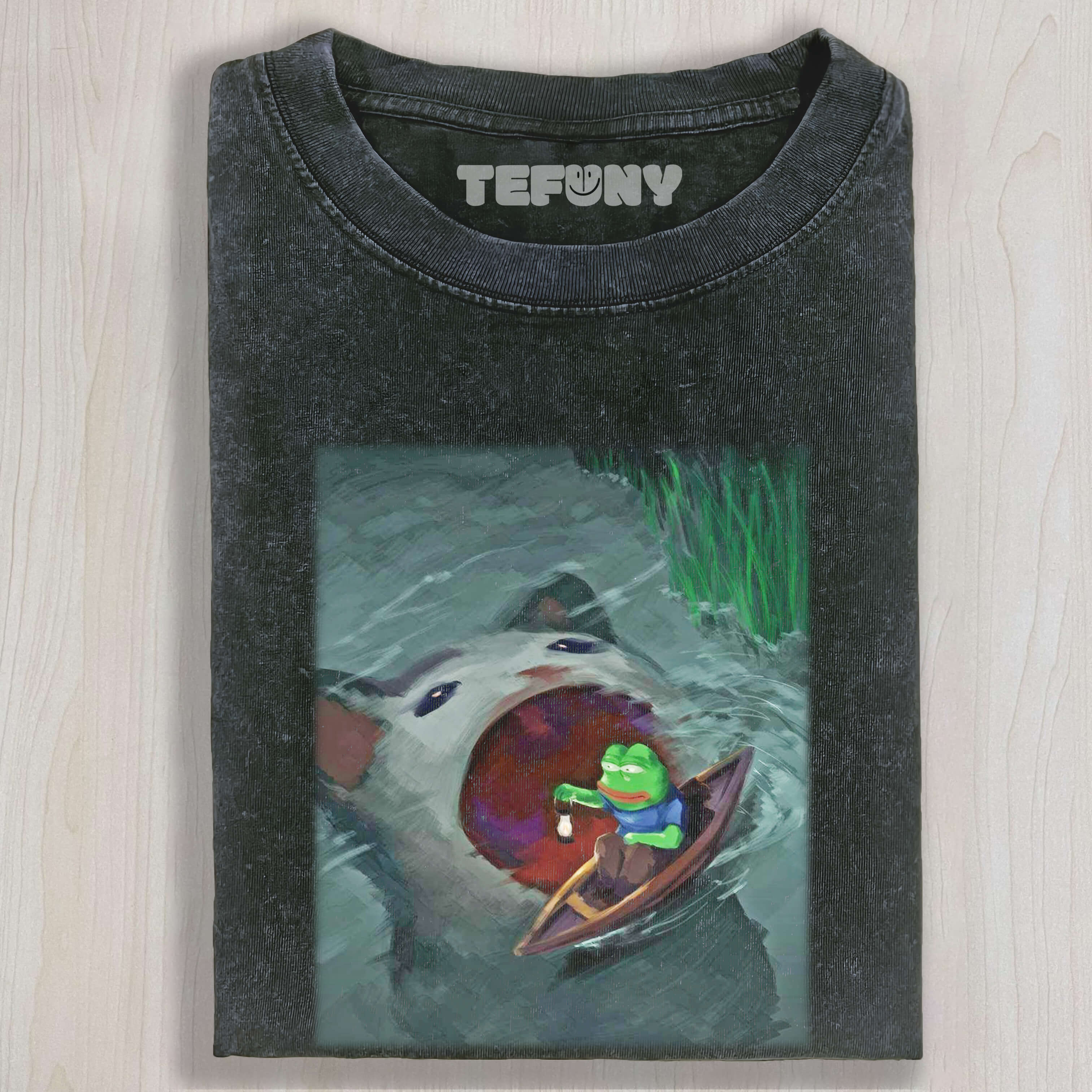 CAT EATS FROG T-SHIRT