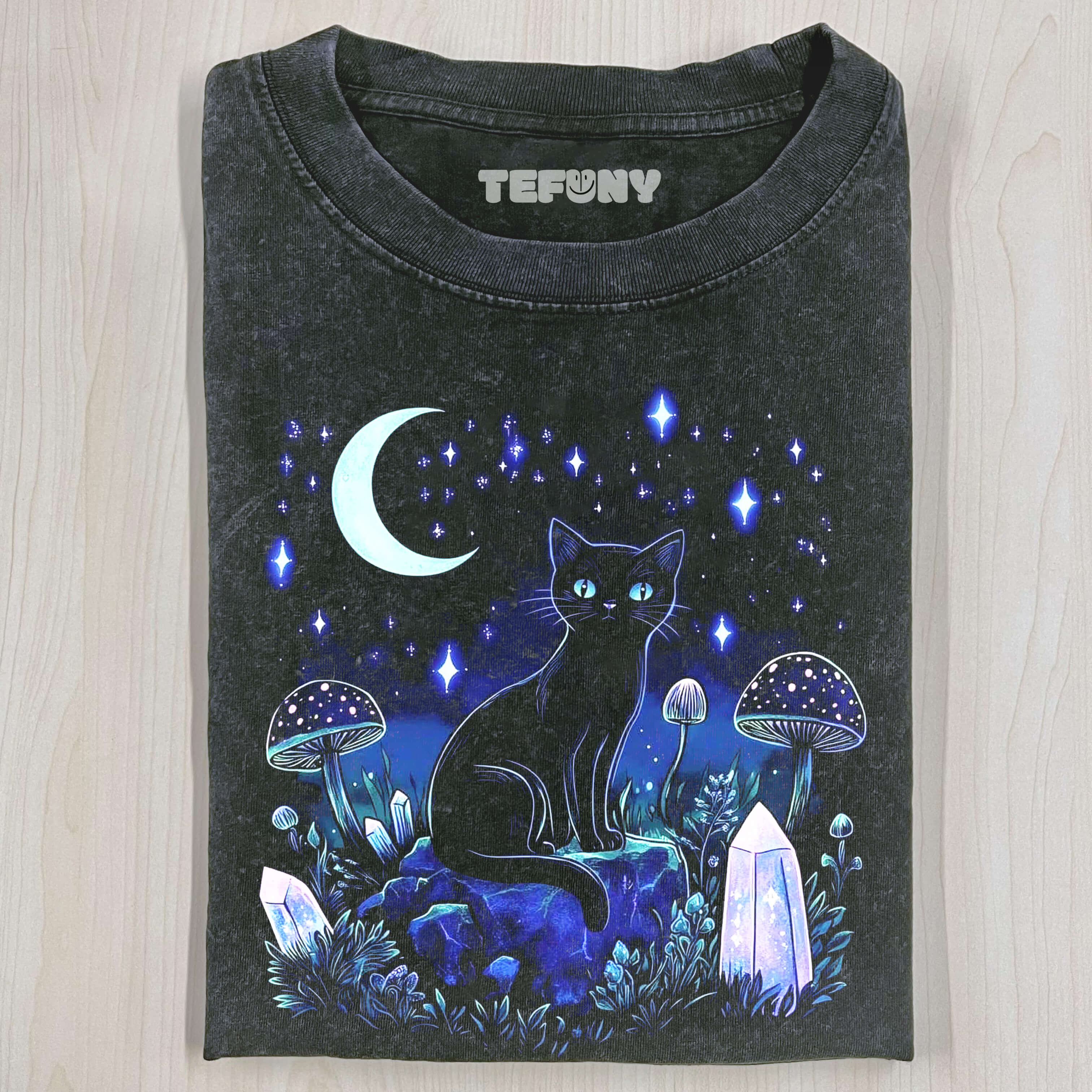 CAT IN THE MOONLIGHT T-SHIRT