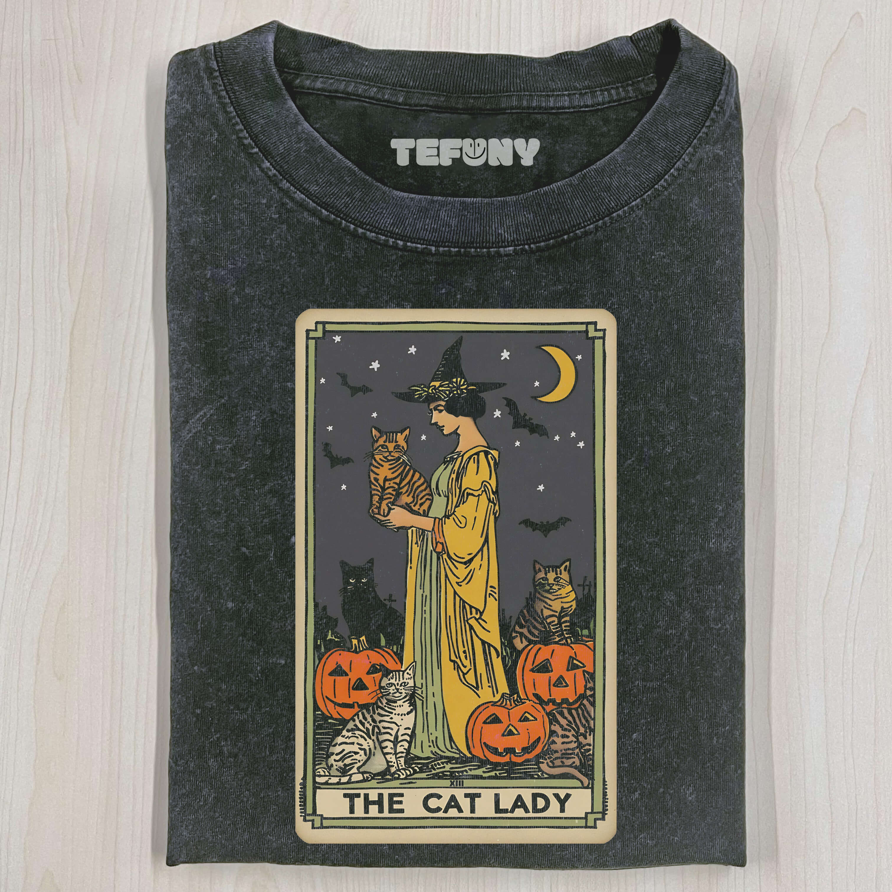 CAT LADY TAROT CARD SHIRT