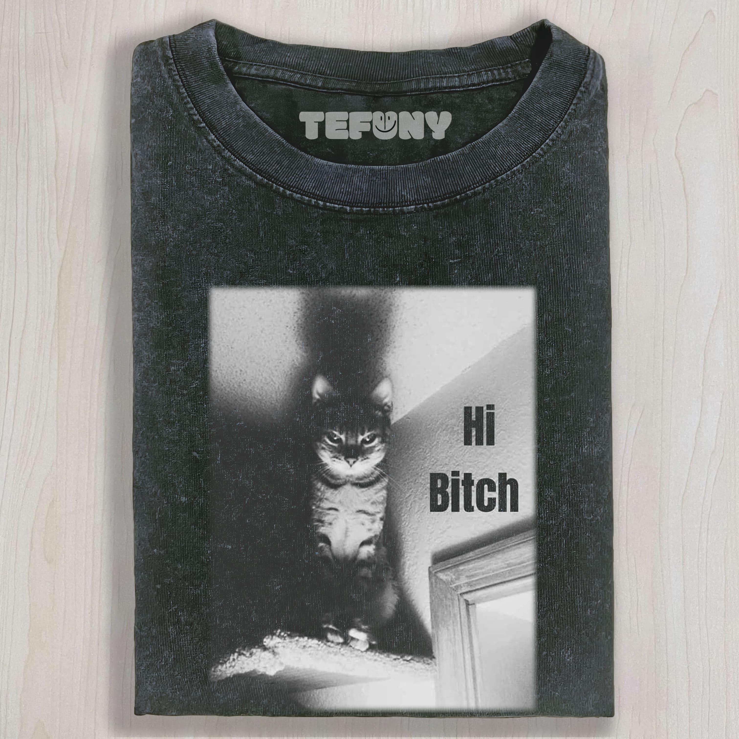 CAT MEME HI B UNISEX TEE, TANK TOP, LAYERED LS, SWEATSHIRT & HOODIE