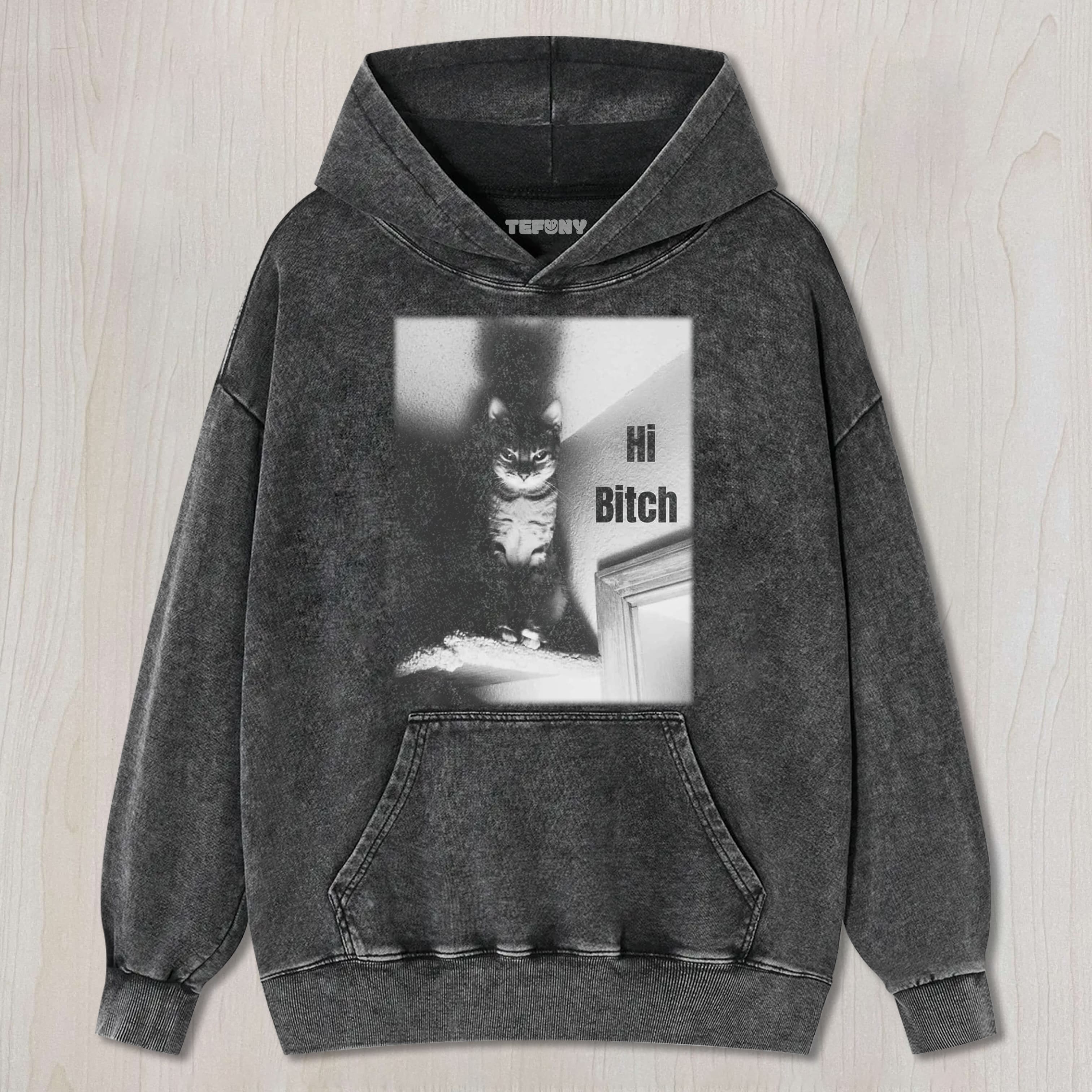 CAT MEME HI B UNISEX TEE, TANK TOP, LAYERED LS, SWEATSHIRT & HOODIE