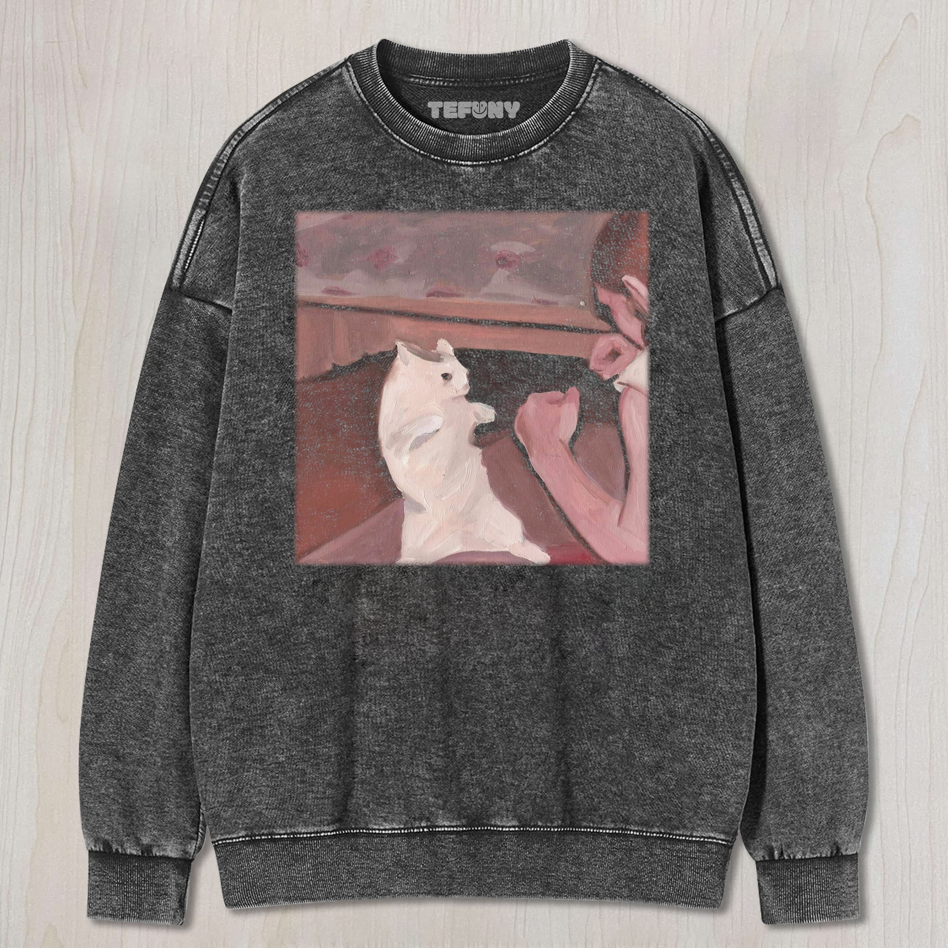 CAT MEME (PAINTING) V10 TEE & SWEAT & HOOD