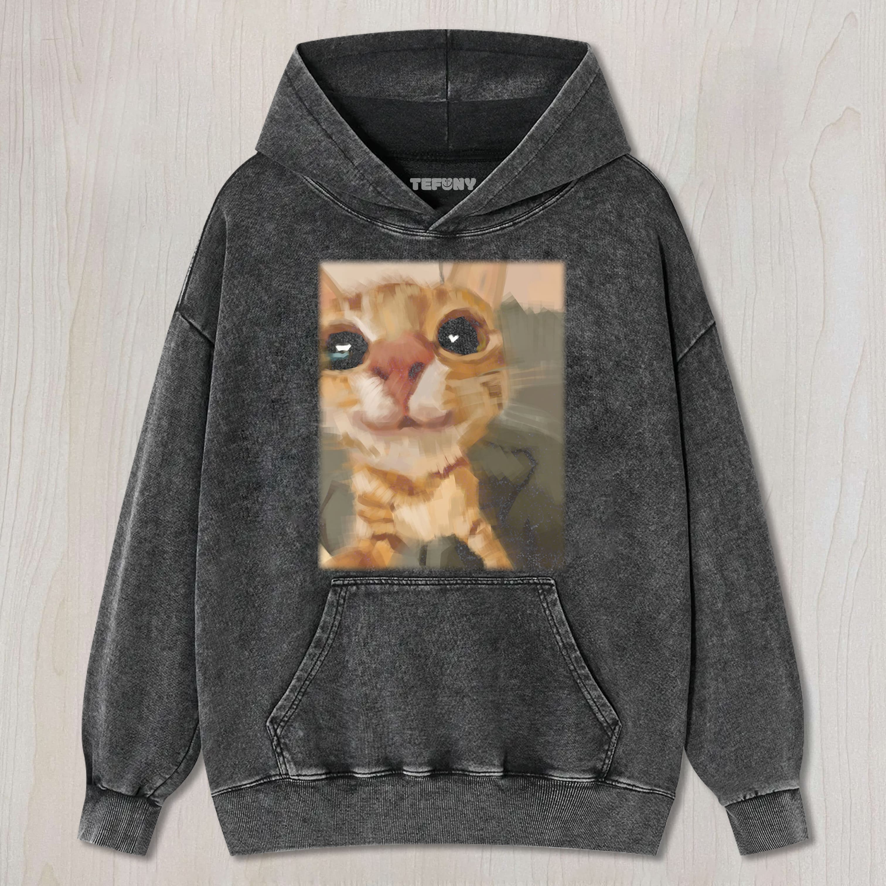 CAT MEME (PAINTING) V5 TEE & SWEAT & HOOD
