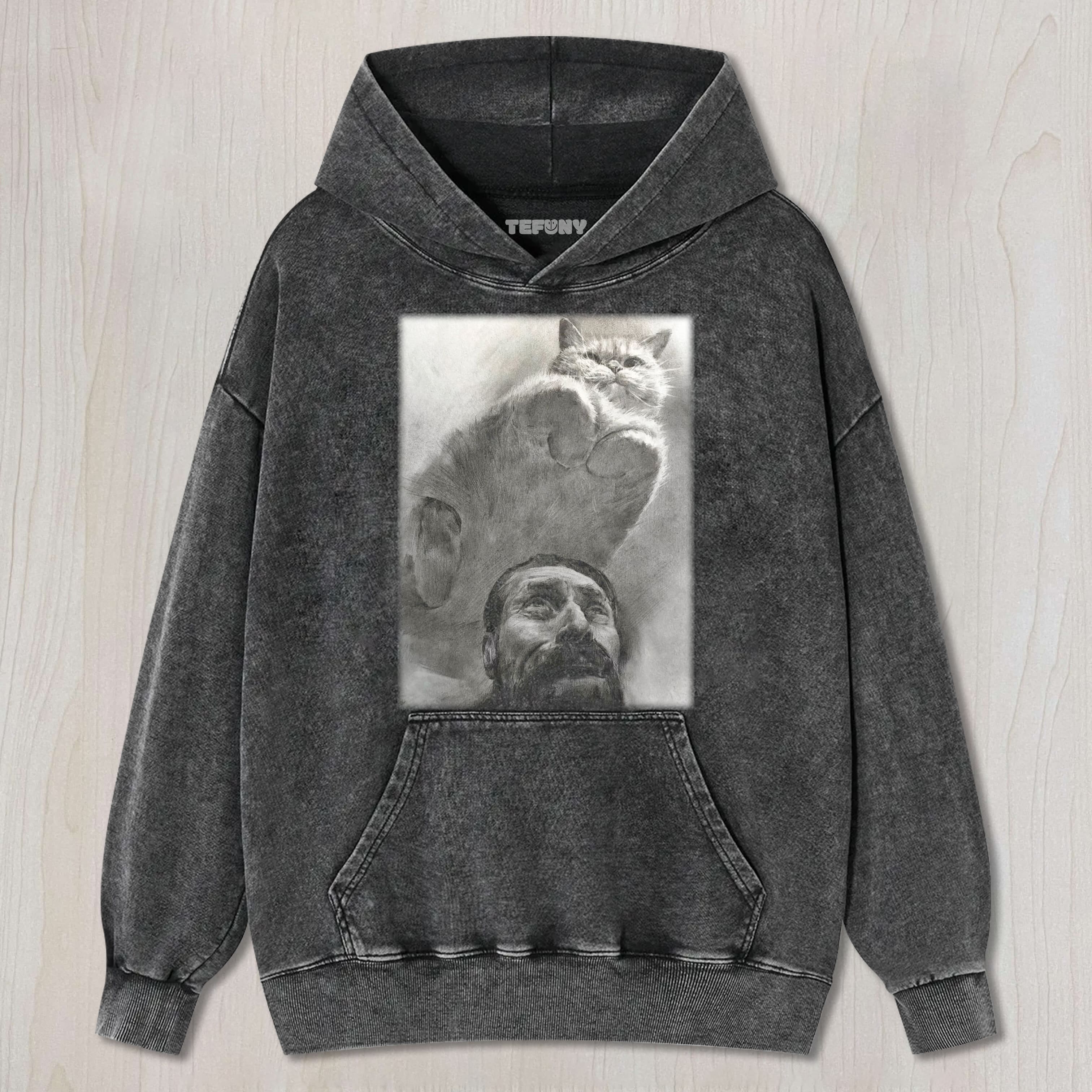 CAT MEME (PAINTING) V7 TEE & SWEAT & HOOD