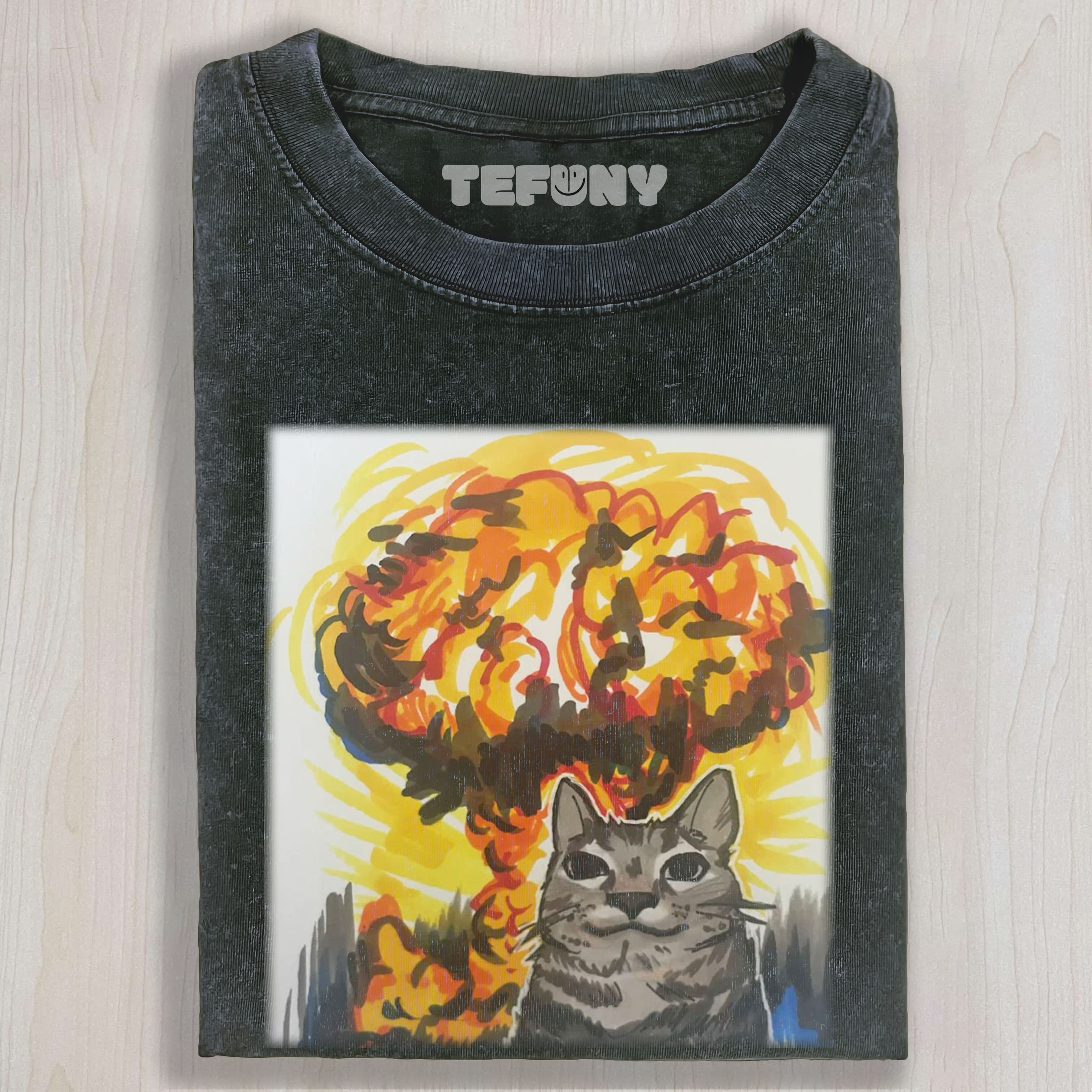 CAT MEME (PAINTING) V9 TEE & SWEAT & HOOD