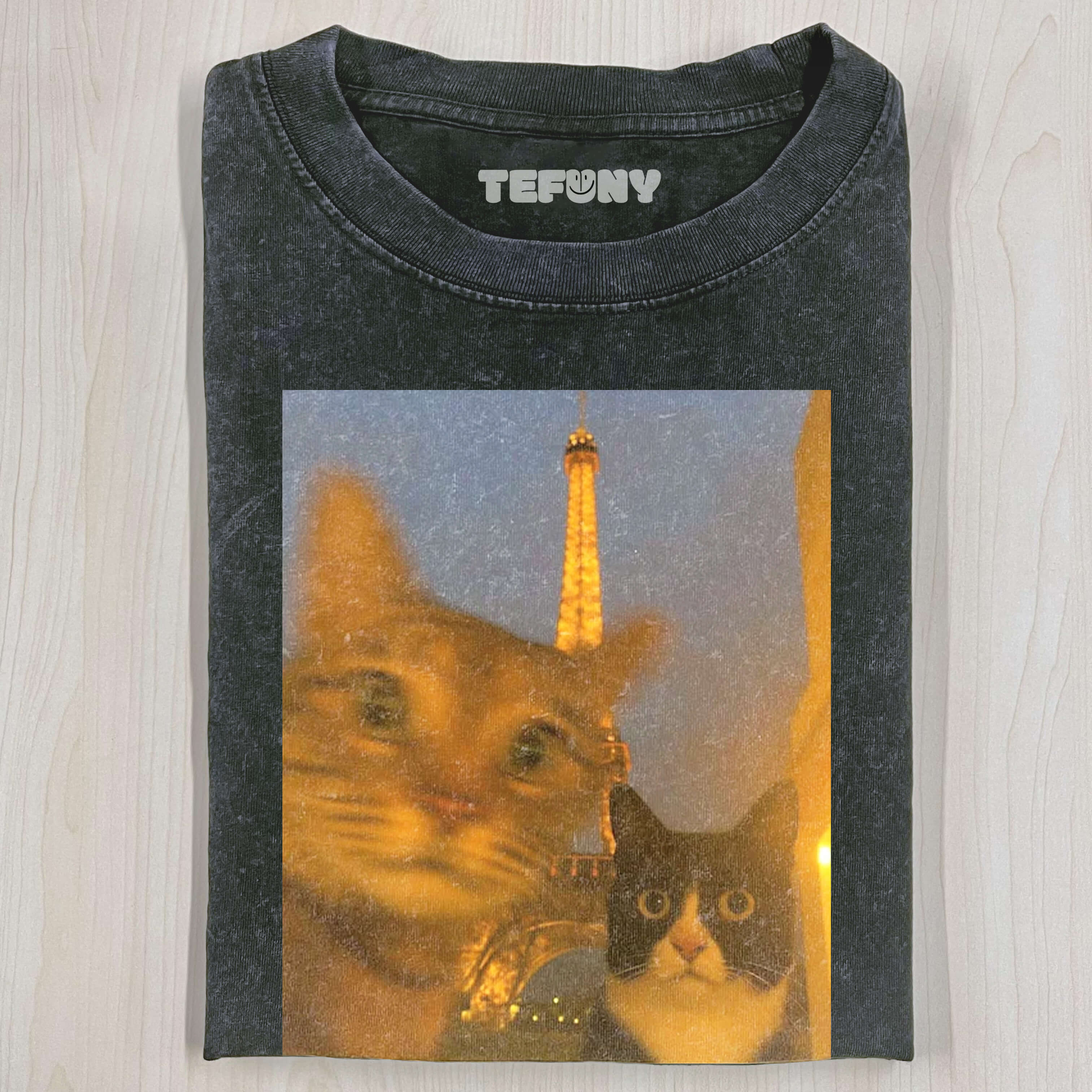 CAT SELFIE T-SHIRT