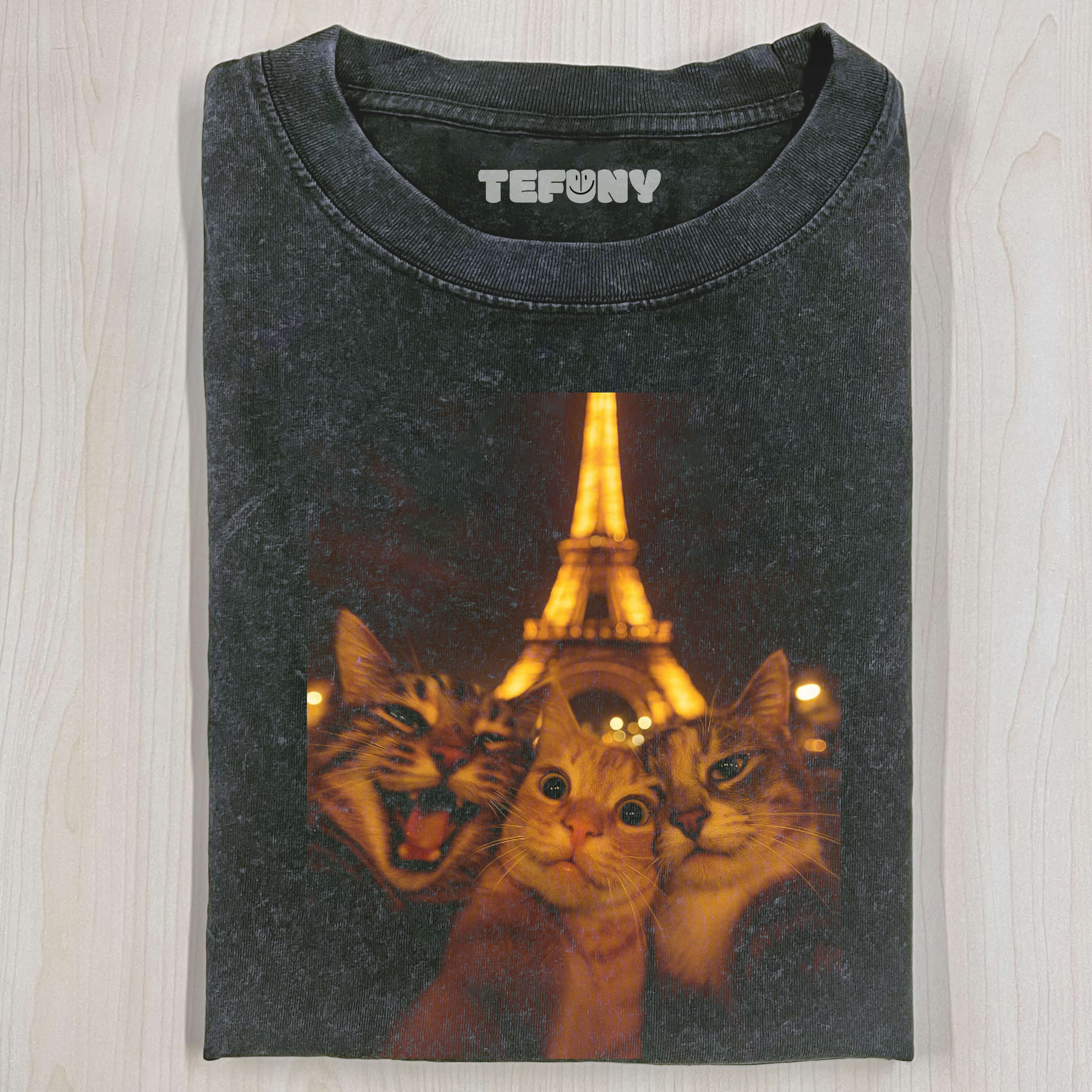 CAT SELFIE T-THIRT