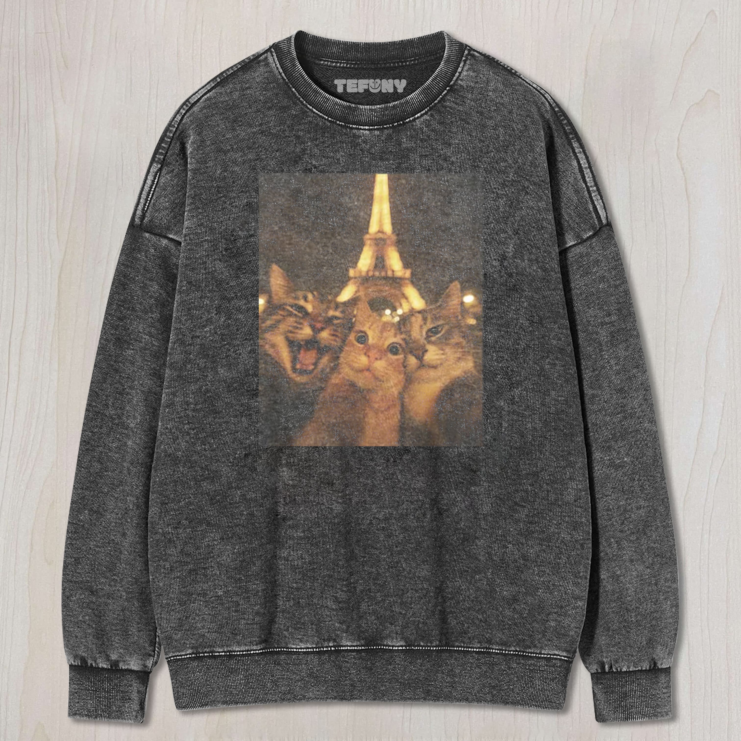 CAT SELFIE TEE & SWEAT & HOOD