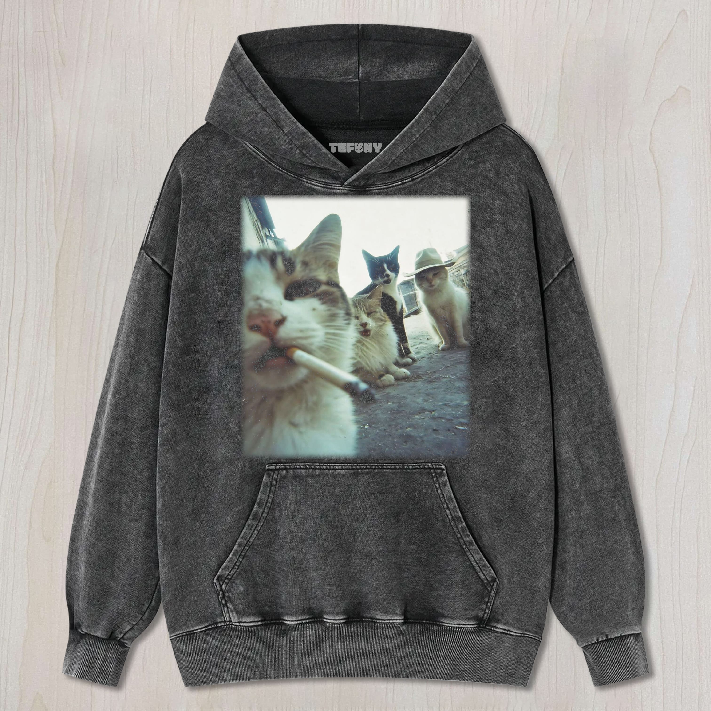 CAT SELFIE TEE & SWEAT & HOOD