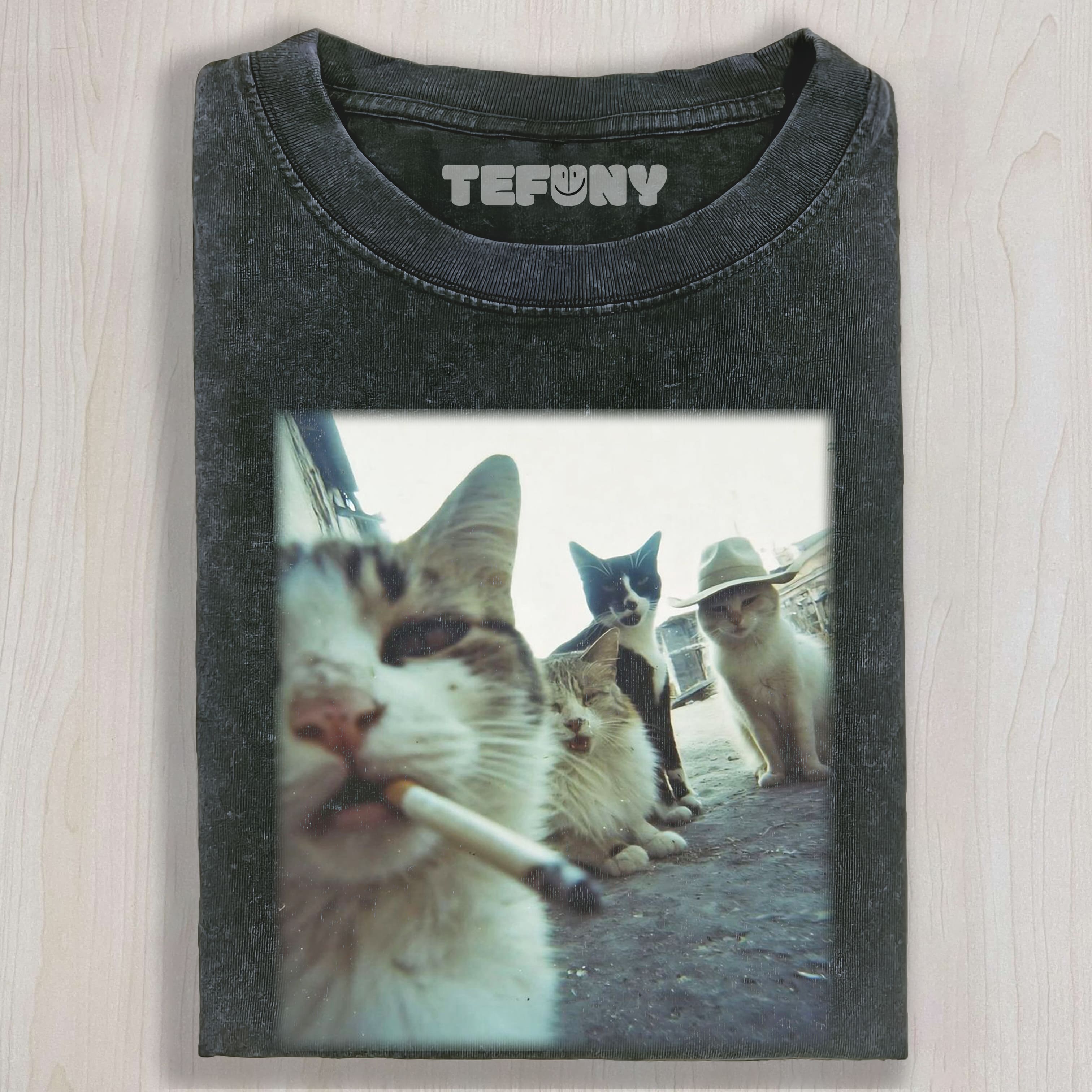 CAT SELFIE TEE & SWEAT & HOOD
