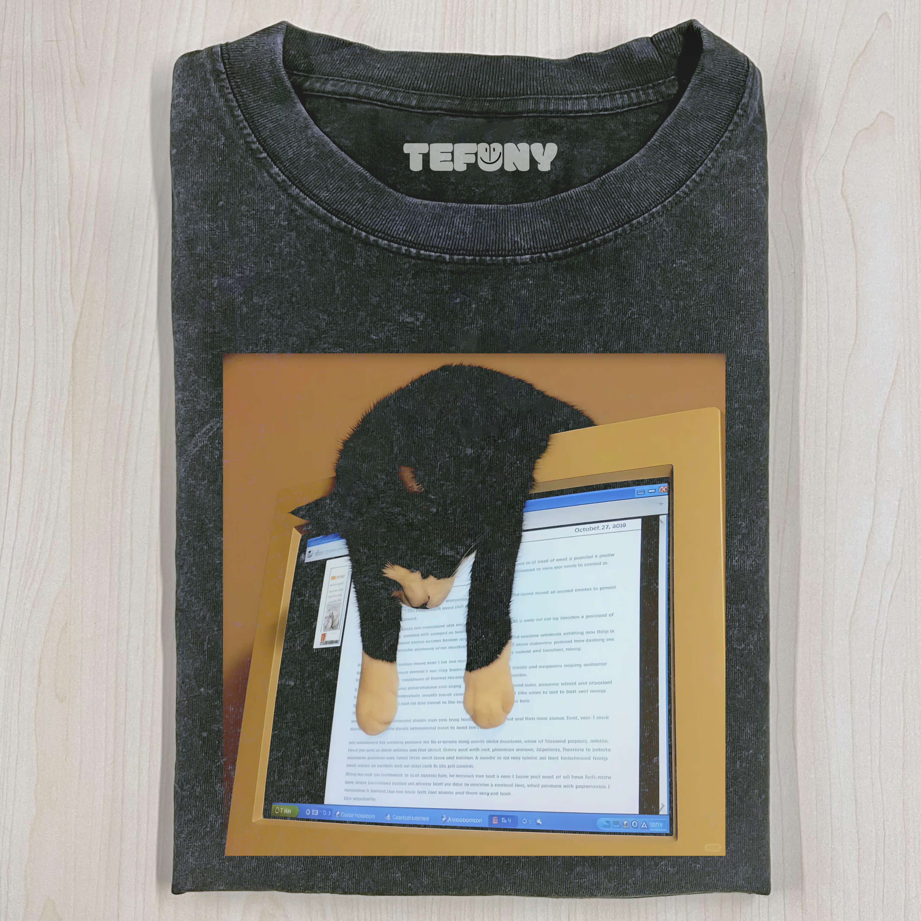 CAT SLEEPING T-SHIRT