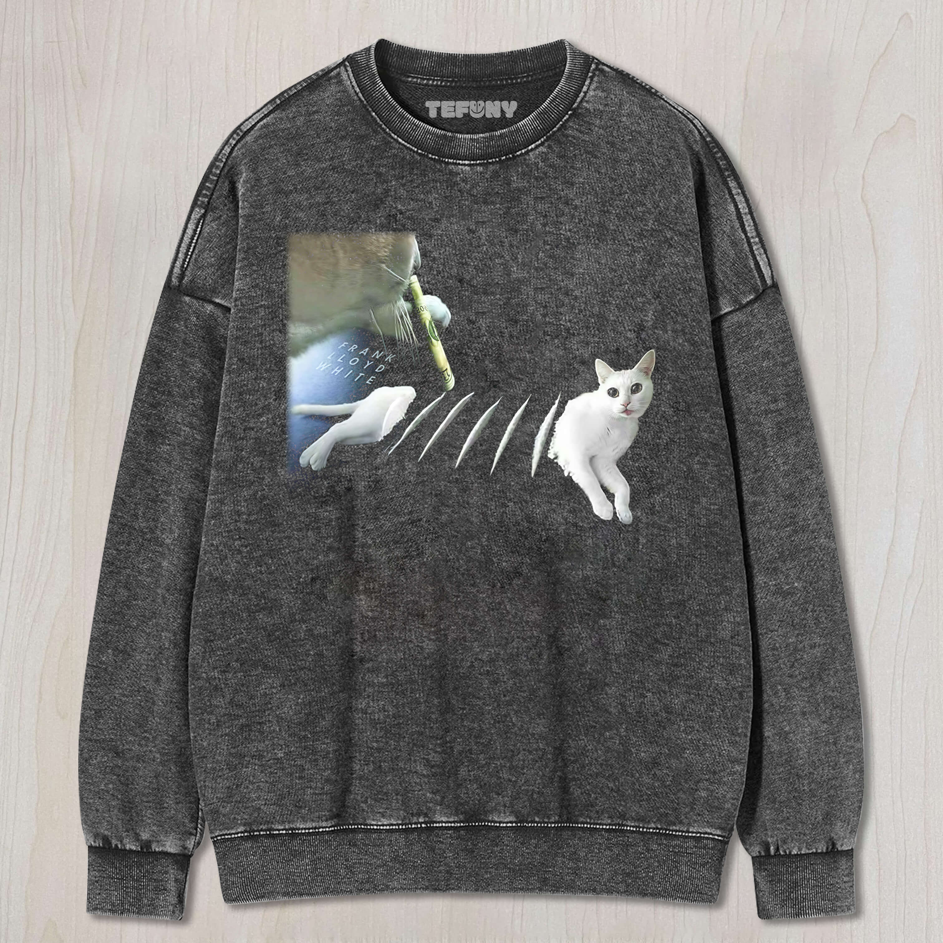 CAT SUCKING POWDER CAT TEE & SWEAT & HOOD