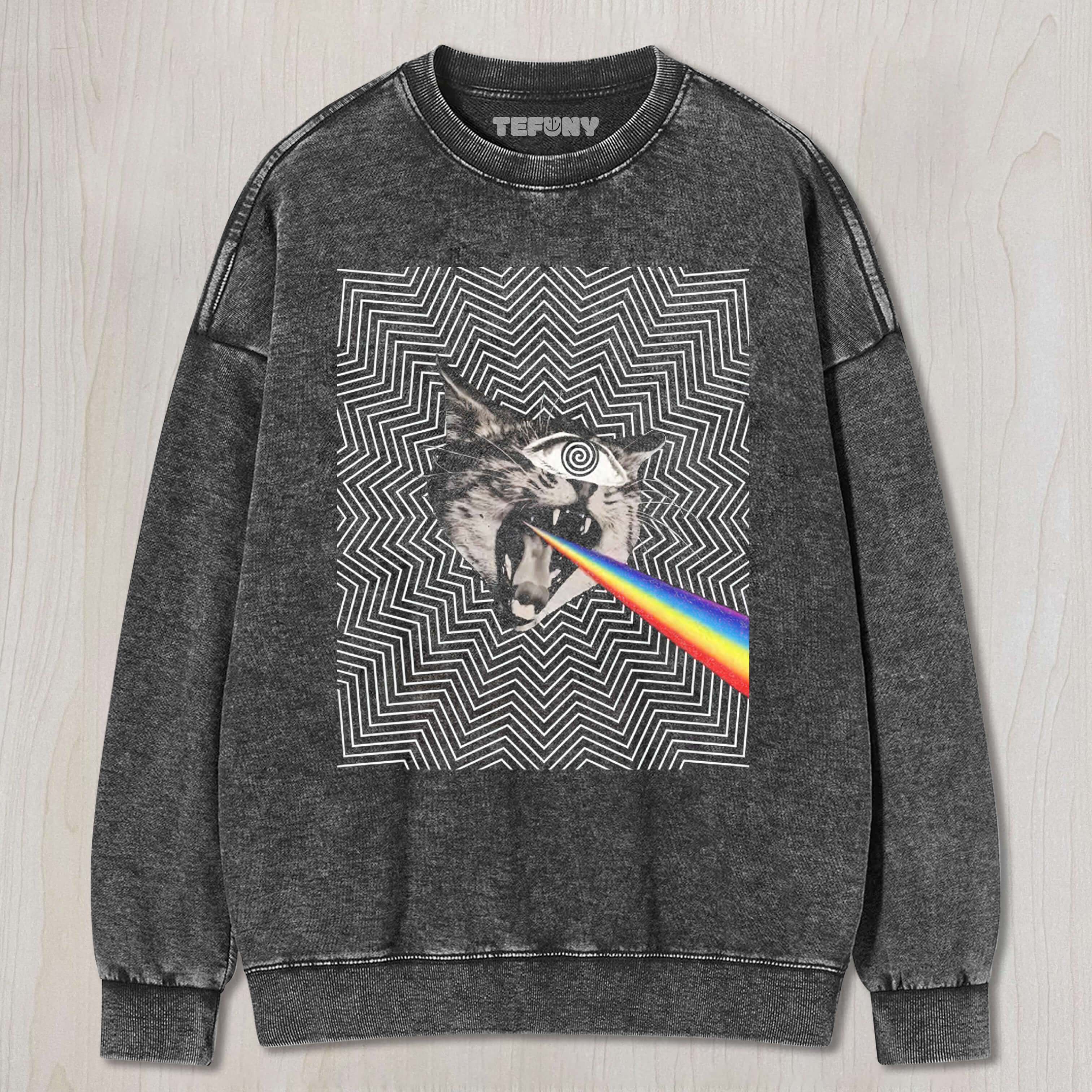 CAT'S ABSTRACT EYE TEE & SWEAT & HOOD