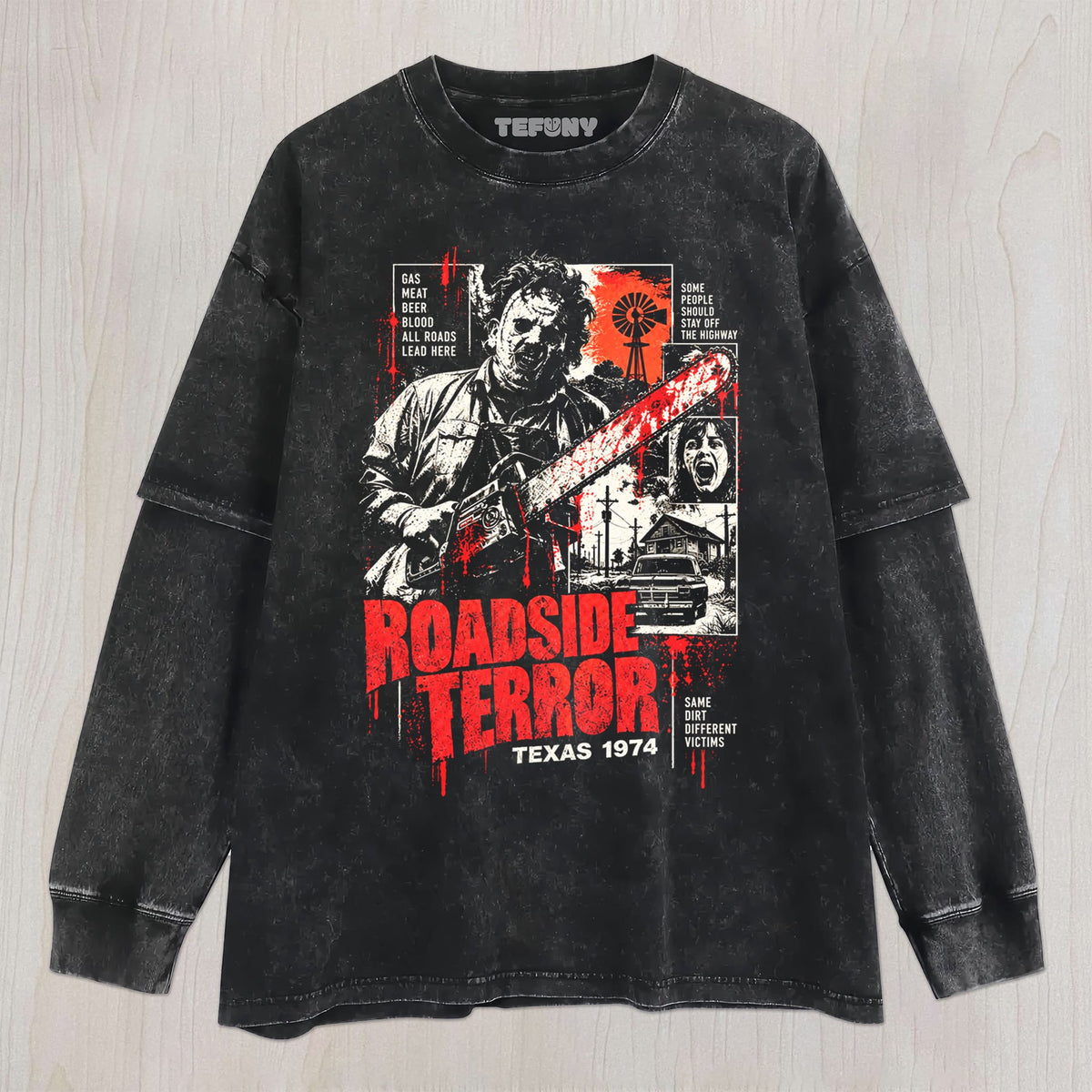 CHAINSAW KILLER V5 UNISEX TEE, TANK TOP, LAYERED LS, SWEATSHIRT & HOODIE